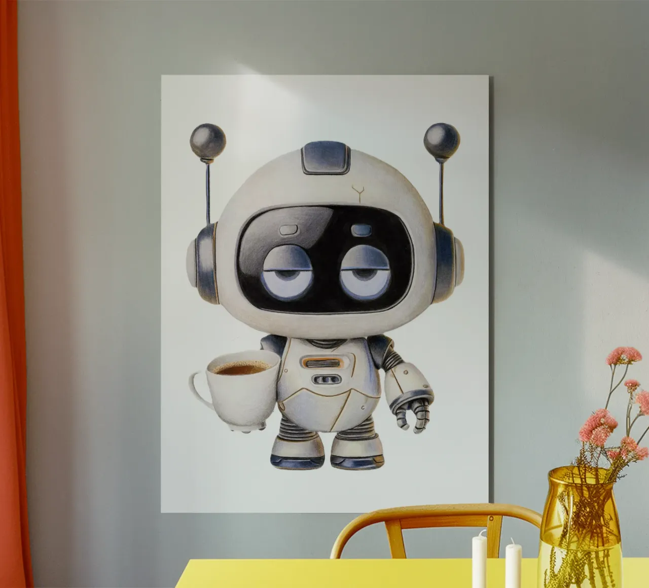 Coffee makes my world go round alluminio dibond da Graphit und Farbe