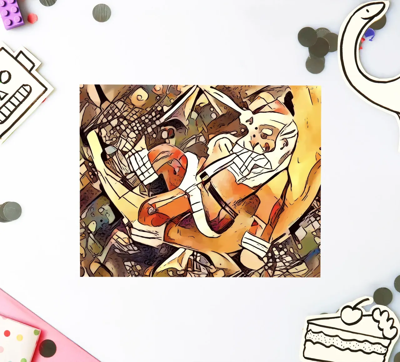 Merry Christmas, motif 6 sticker by ZAMART