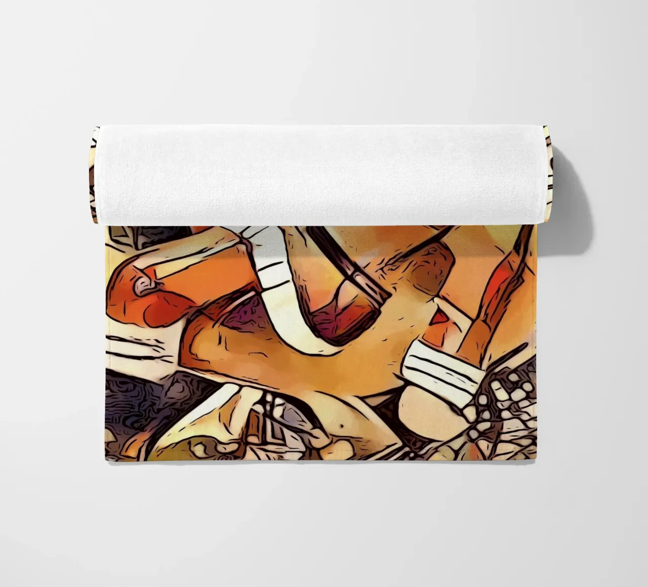 Merry Christmas, motif 6 beach towel by ZAMART