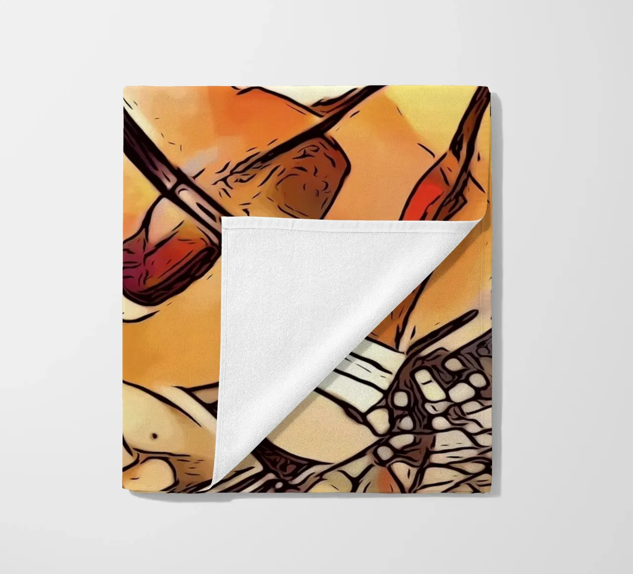 Merry Christmas, motif 6 beach towel by ZAMART