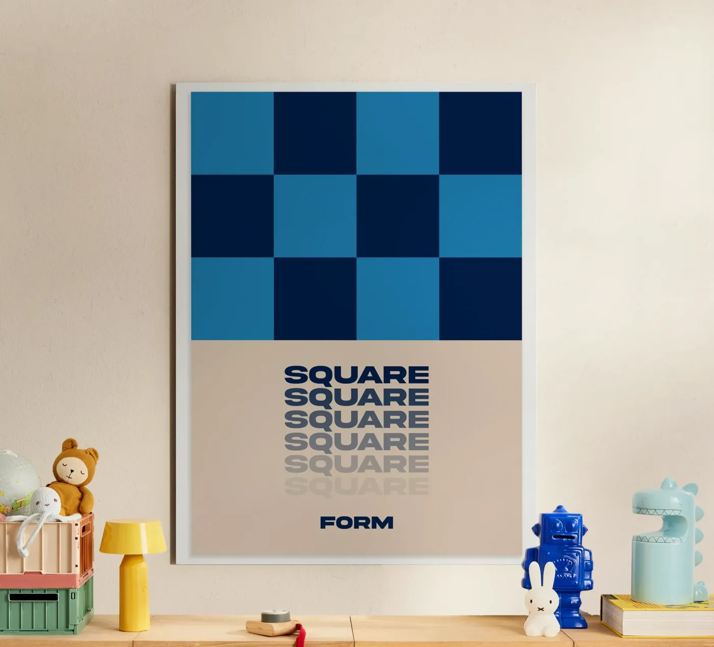 Square forex plate by Mia Moore