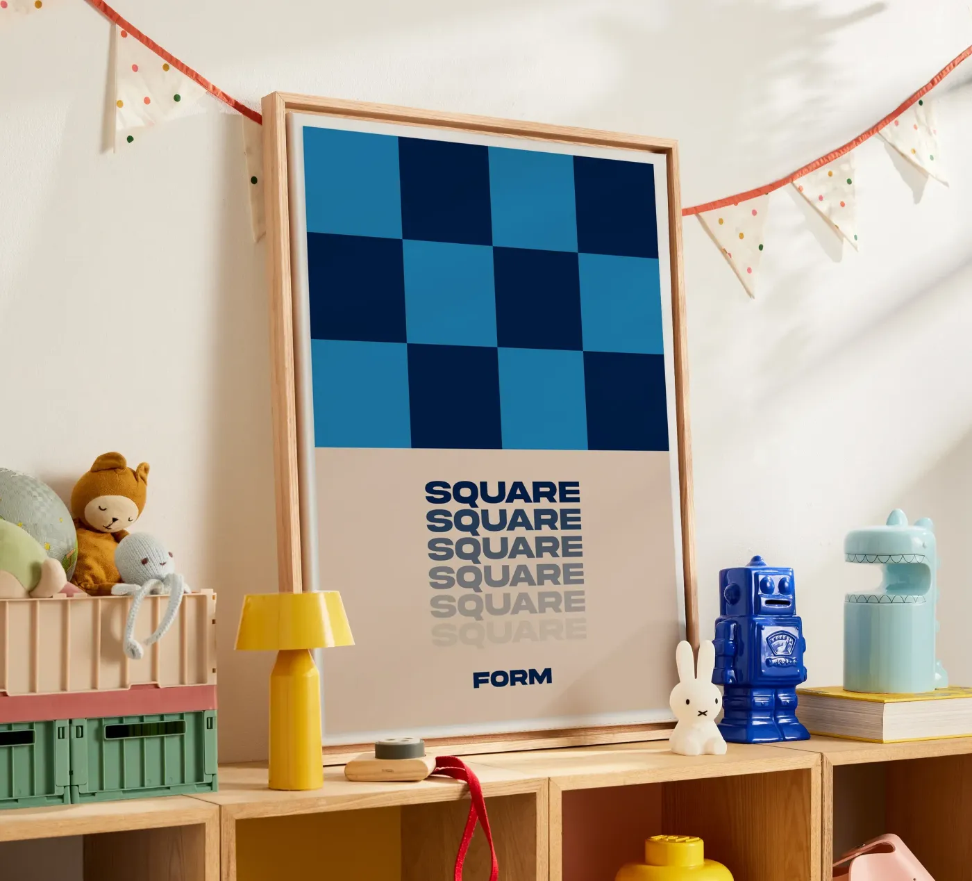 Square canvas by Mia Moore