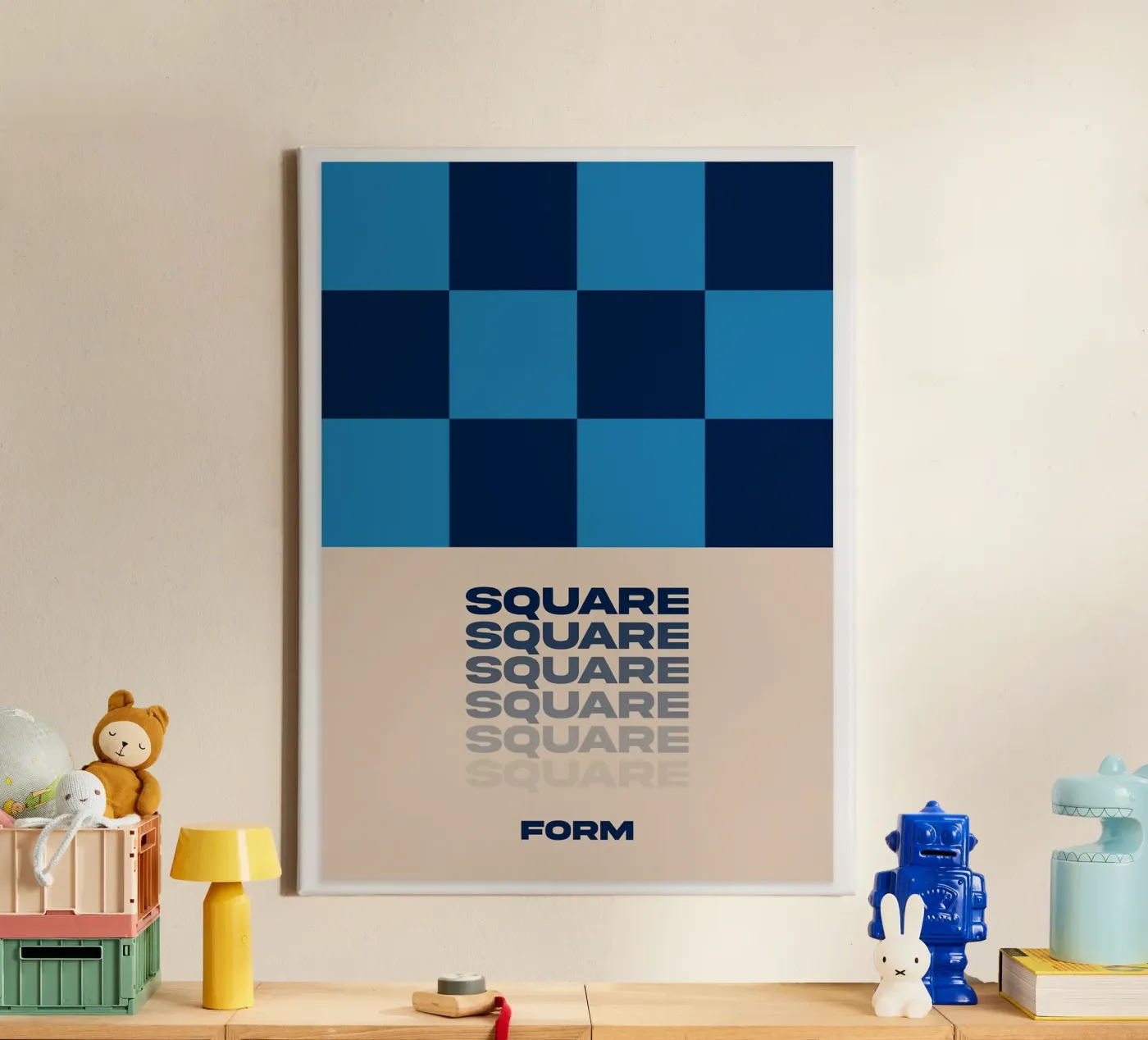 Square canvas by Mia Moore