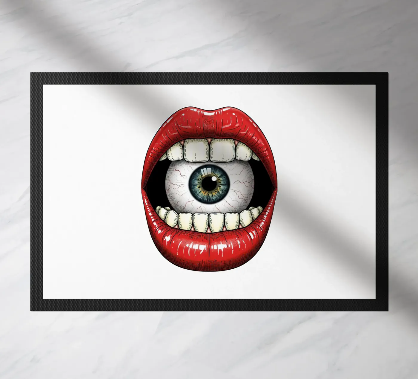 eye mount doormat by thung thung