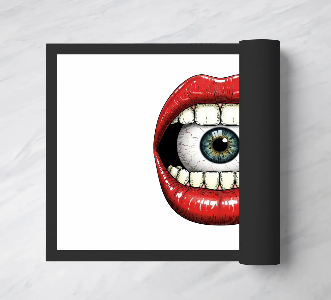 eye mount doormat by thung thung