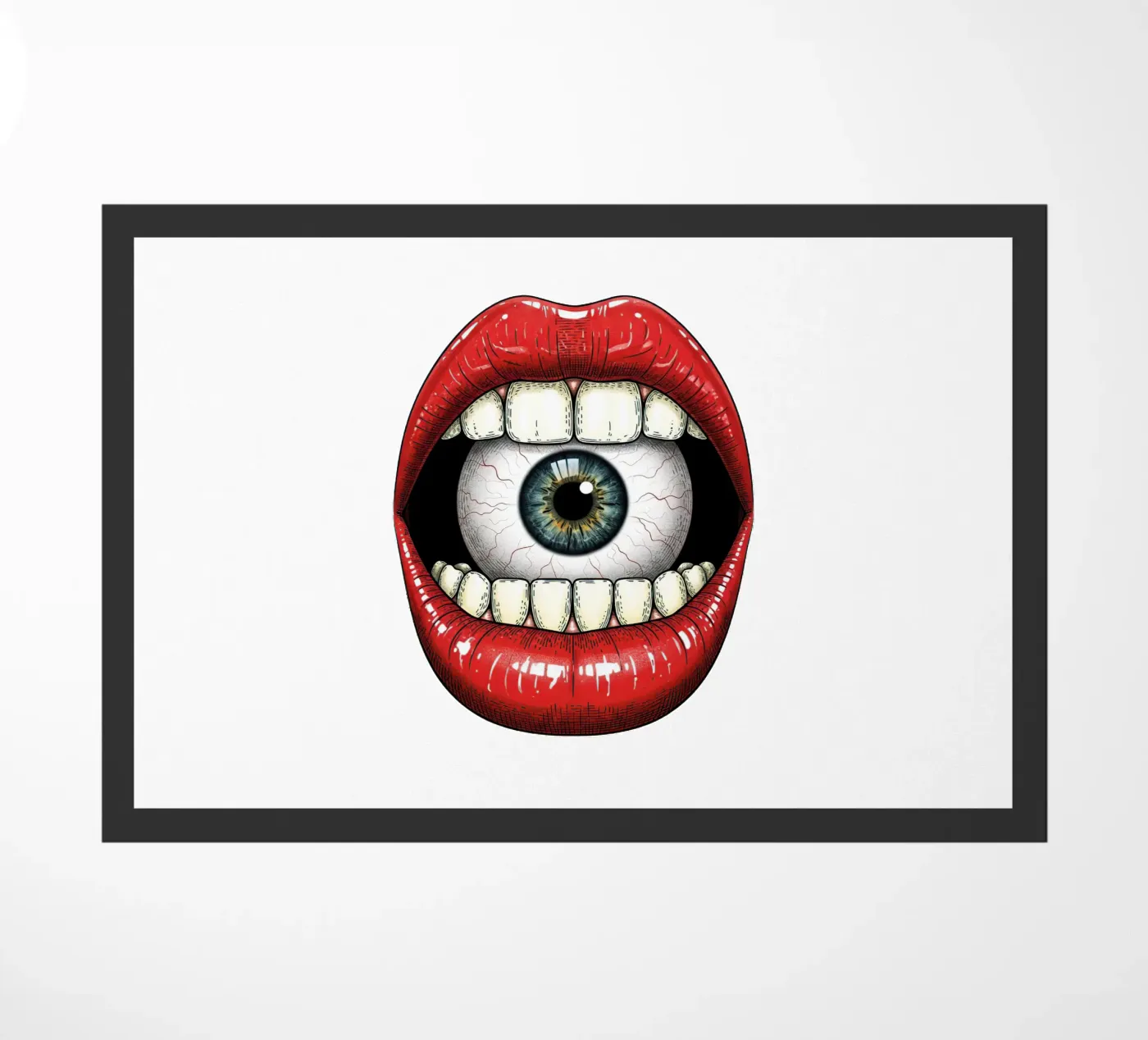 eye mount doormat by thung thung