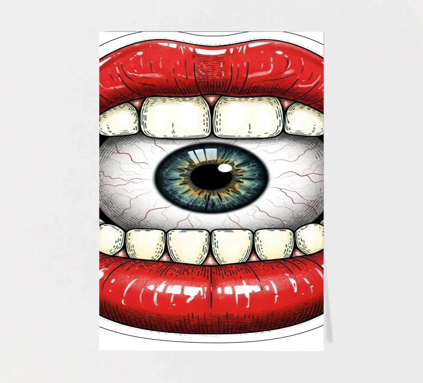 eye mount sticker sheet by thung thung