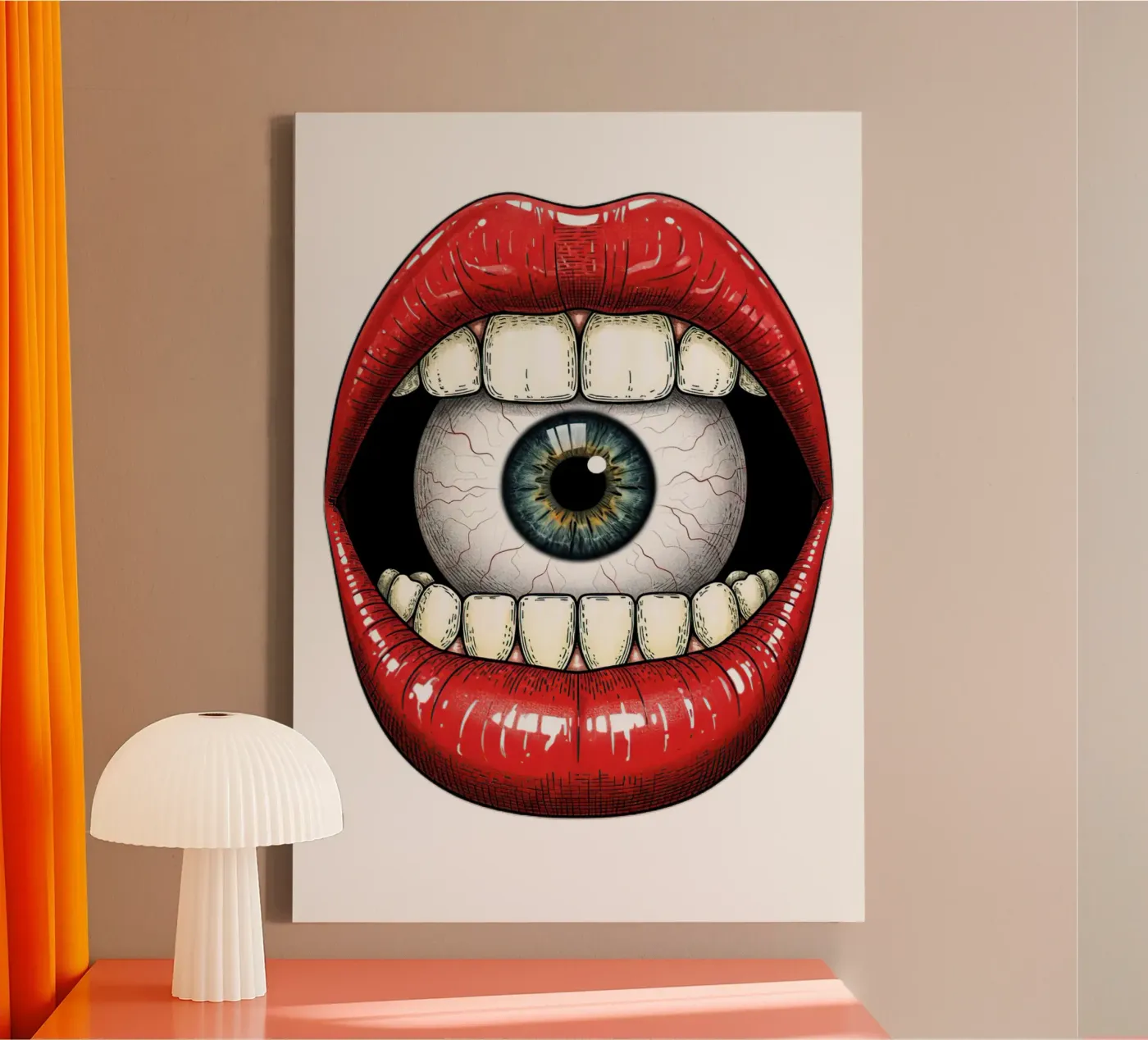 eye mount canvas by thung thung