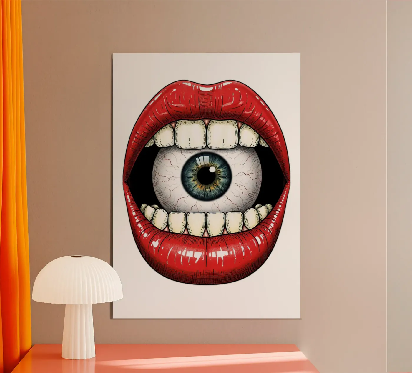 eye mount poster by thung thung