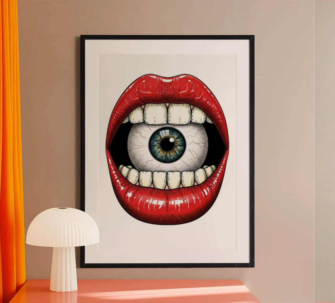 eye mount poster by thung thung