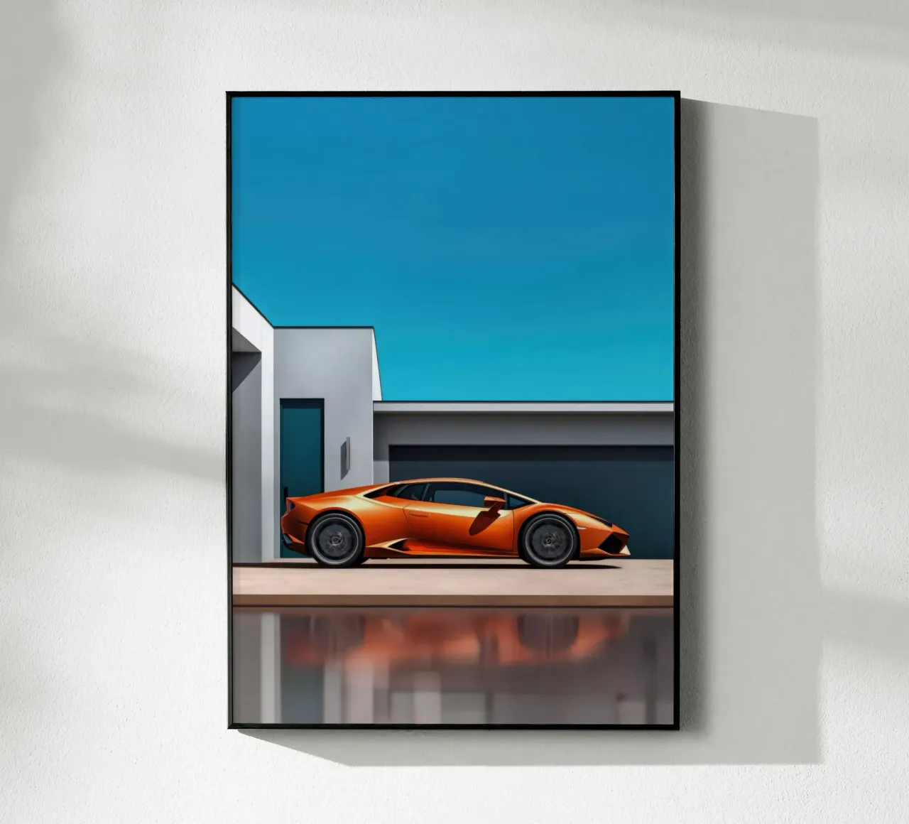 Orange Lamborghini plexiglass da Lootprint