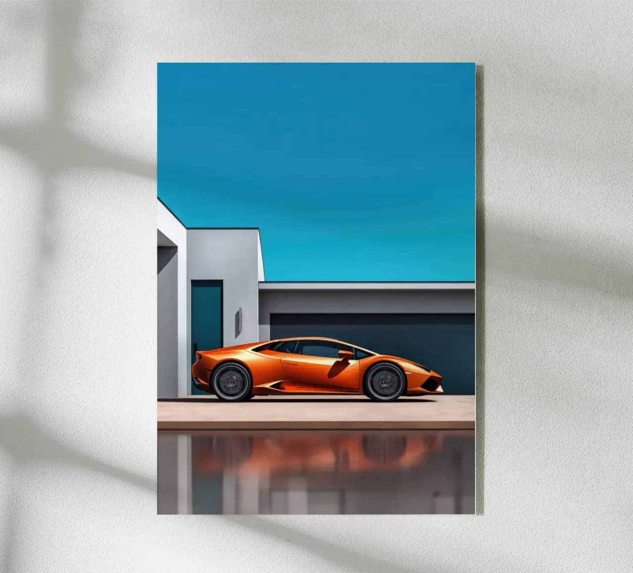 Orange Lamborghini plexiglass da Lootprint