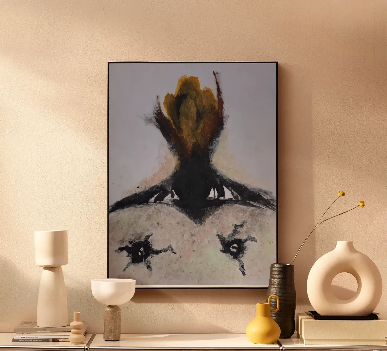 Dark rooted flower plexiglass da Merilyn art