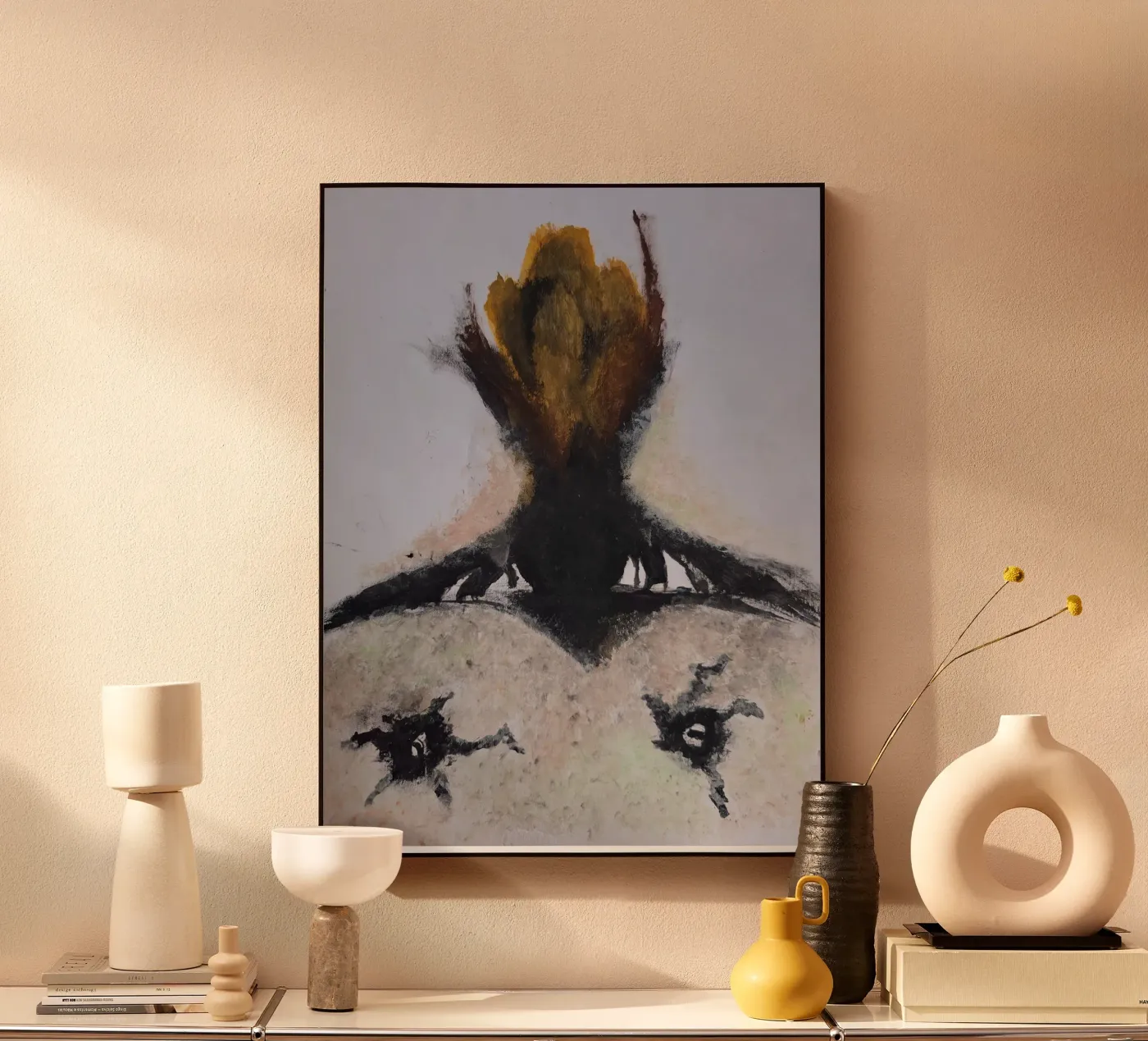 Dark rooted flower plexiglass da Merilyn art