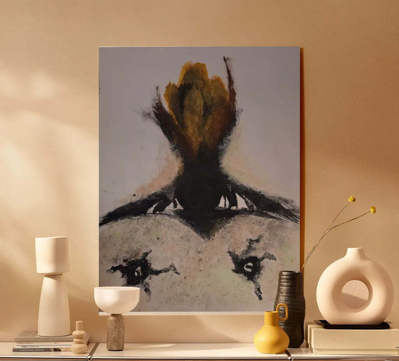 Dark rooted flower plexiglass da Merilyn art