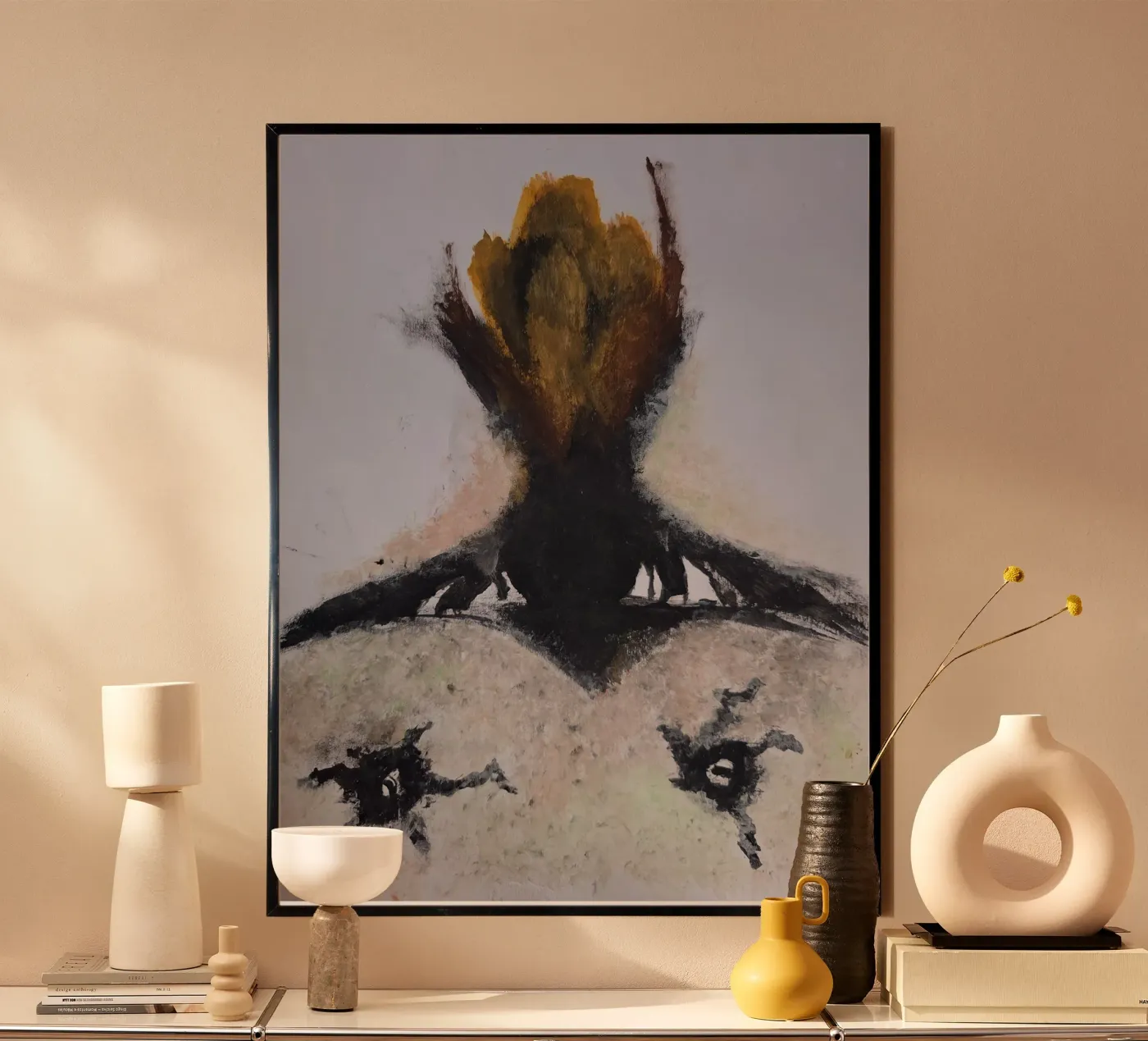 Dark rooted flower poster da Merilyn art