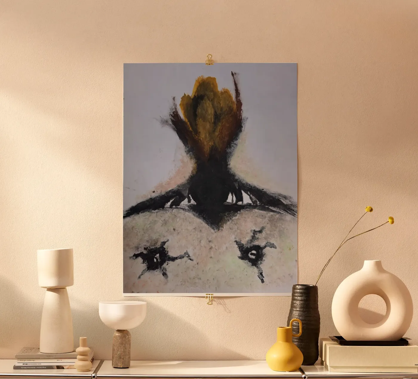 Dark rooted flower poster da Merilyn art