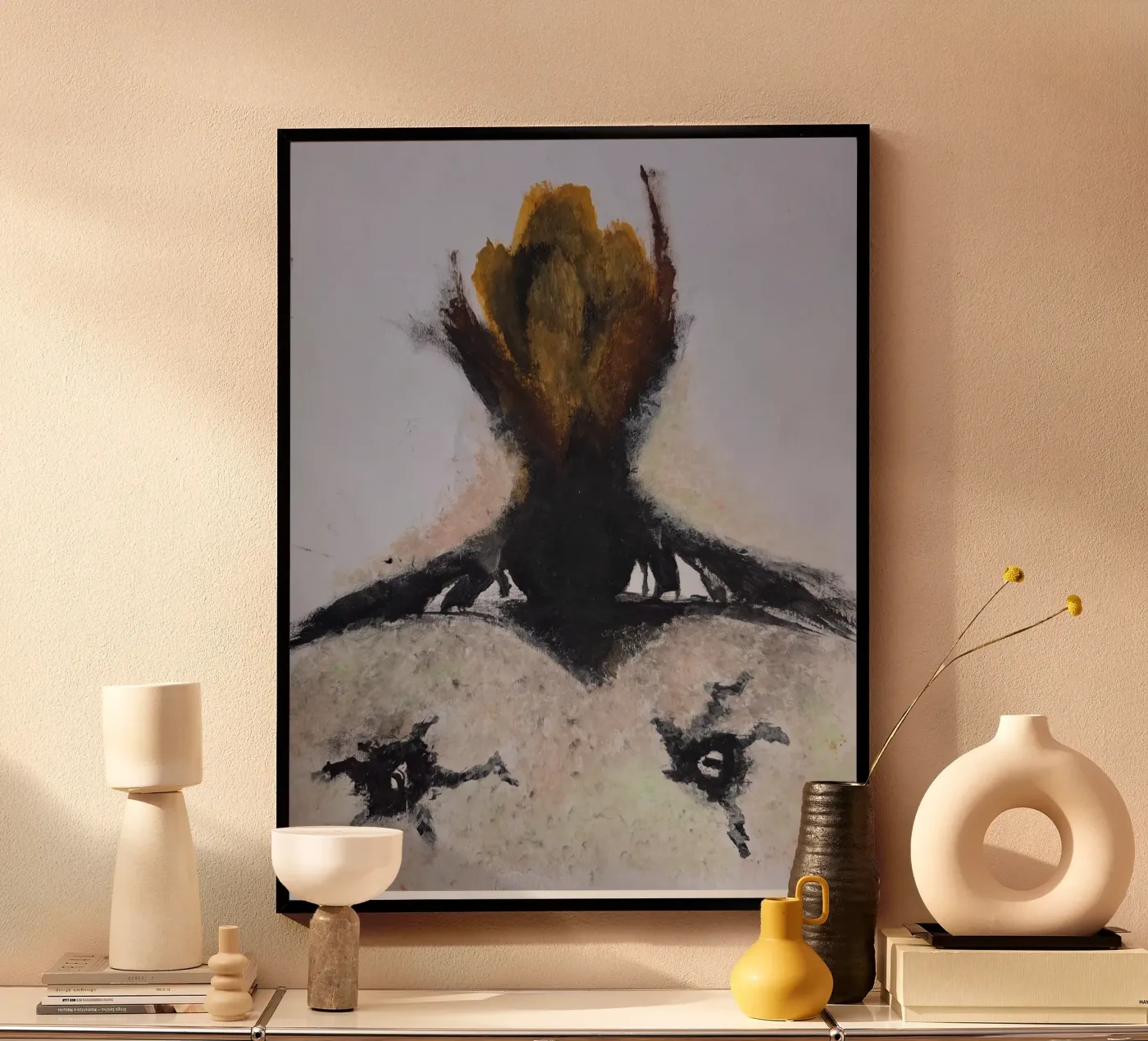 Dark rooted flower poster da Merilyn art