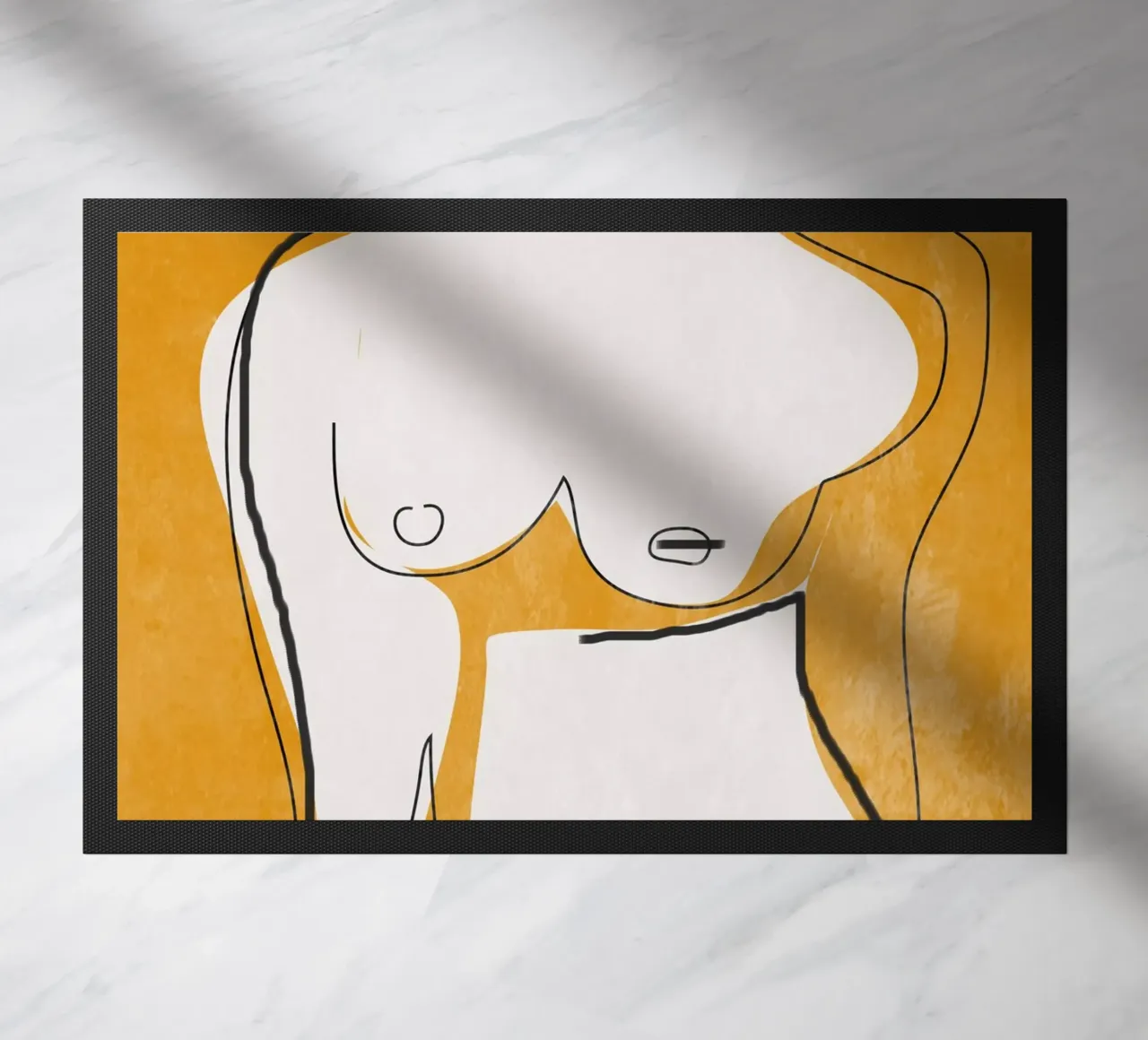 Abstract Line Art Nude zerbino da ThingDesign