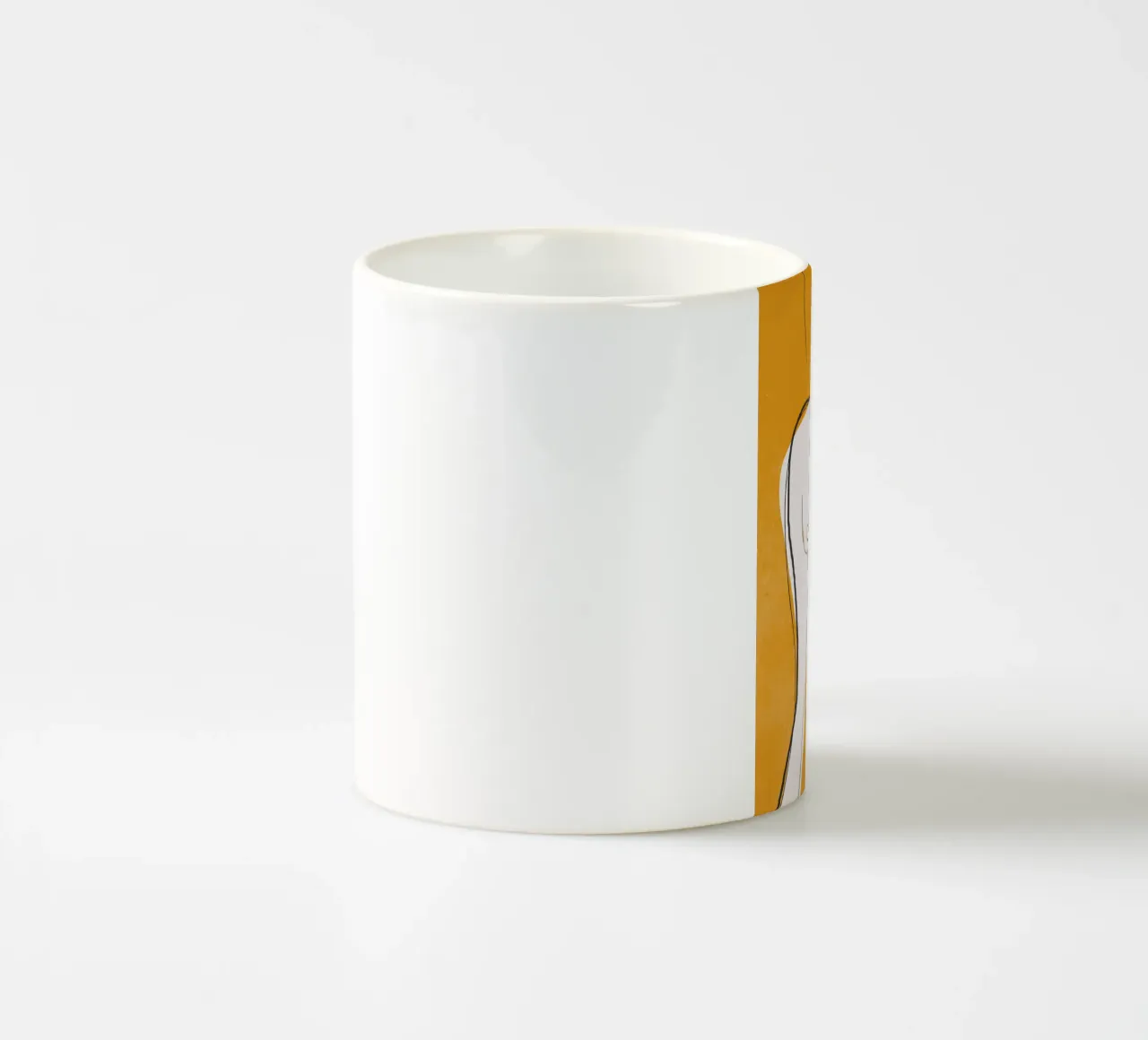 Abstract Line Art Nude tazza in ceramica da ThingDesign