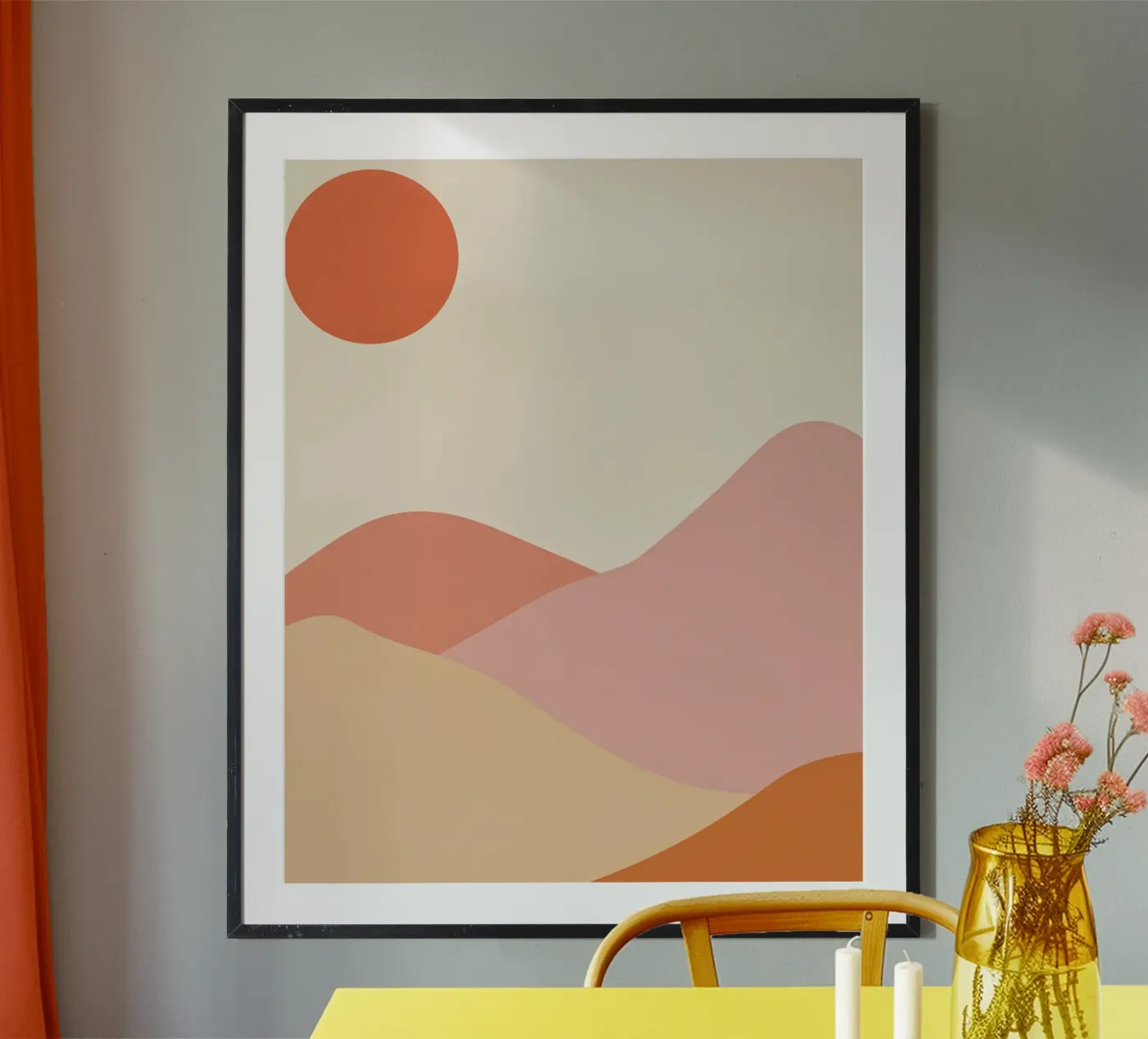 Sun-Drenched Desertscape poster by Golden Luxe