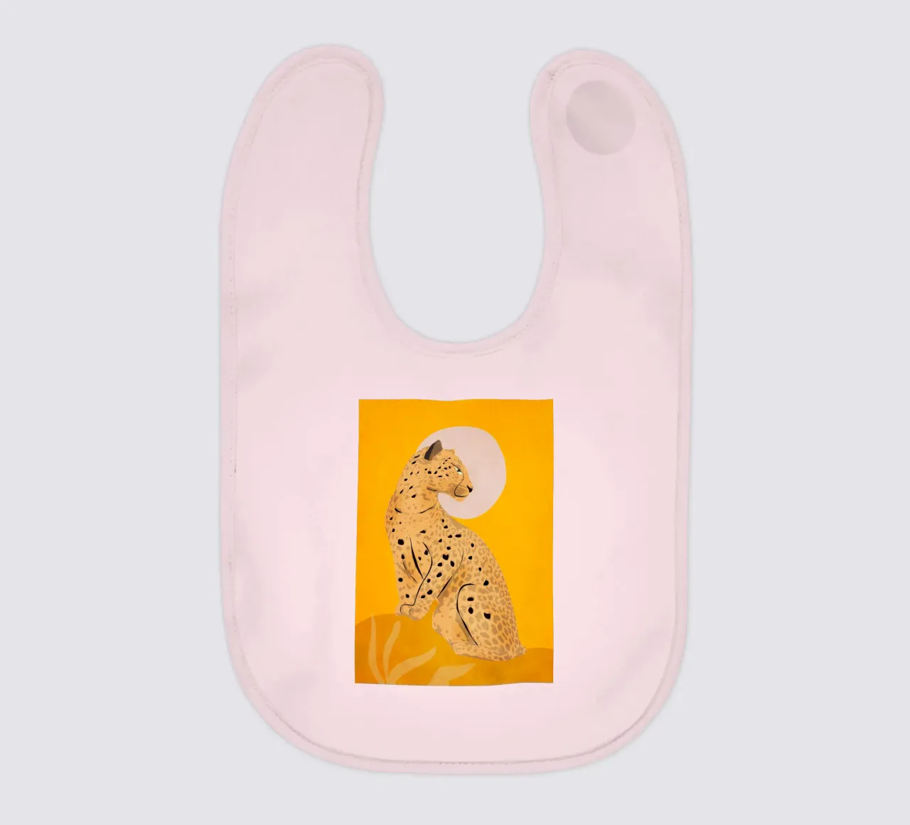 Leopard baby bib by ThingDesign