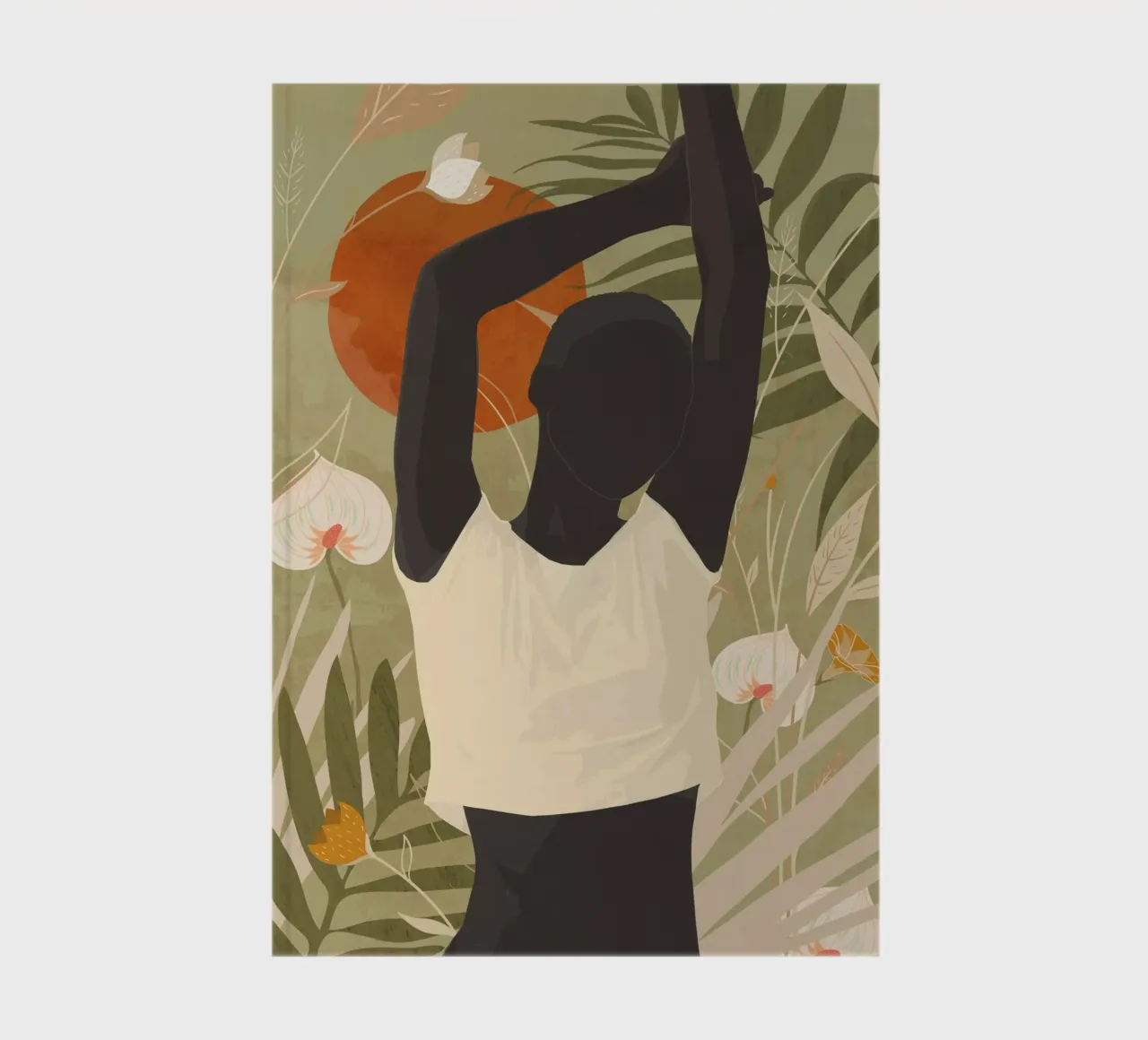 Tropical Girl 3 Notizbuch von ThingDesign