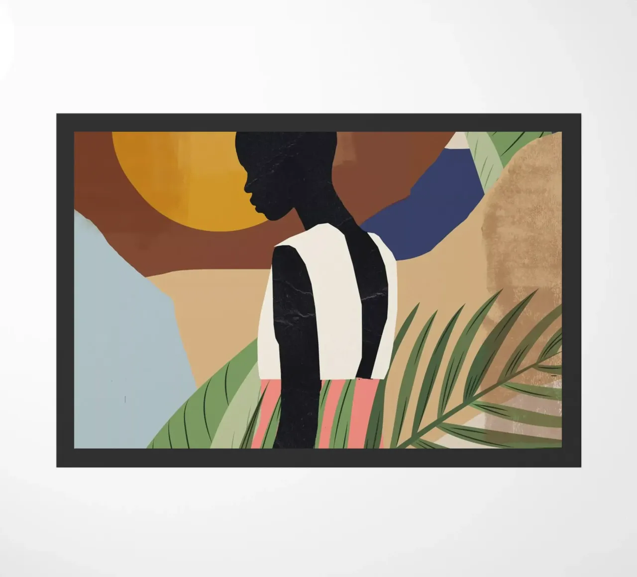 Ragazza tropicale 2 zerbino da ThingDesign