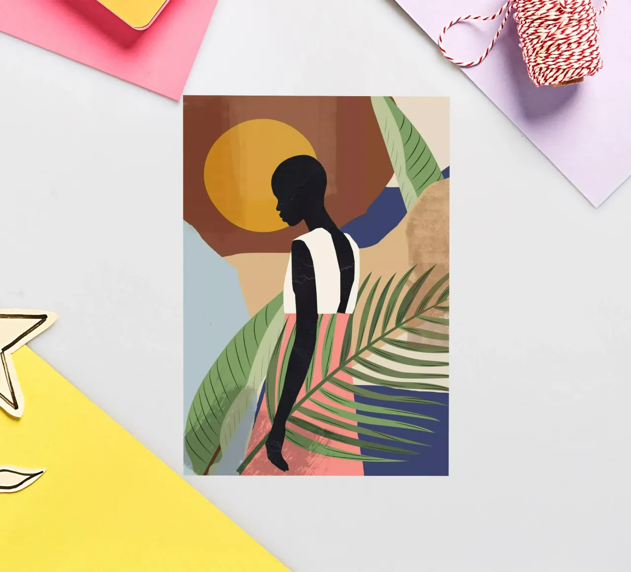 Tropical Girl 2 sticker by ThingDesign