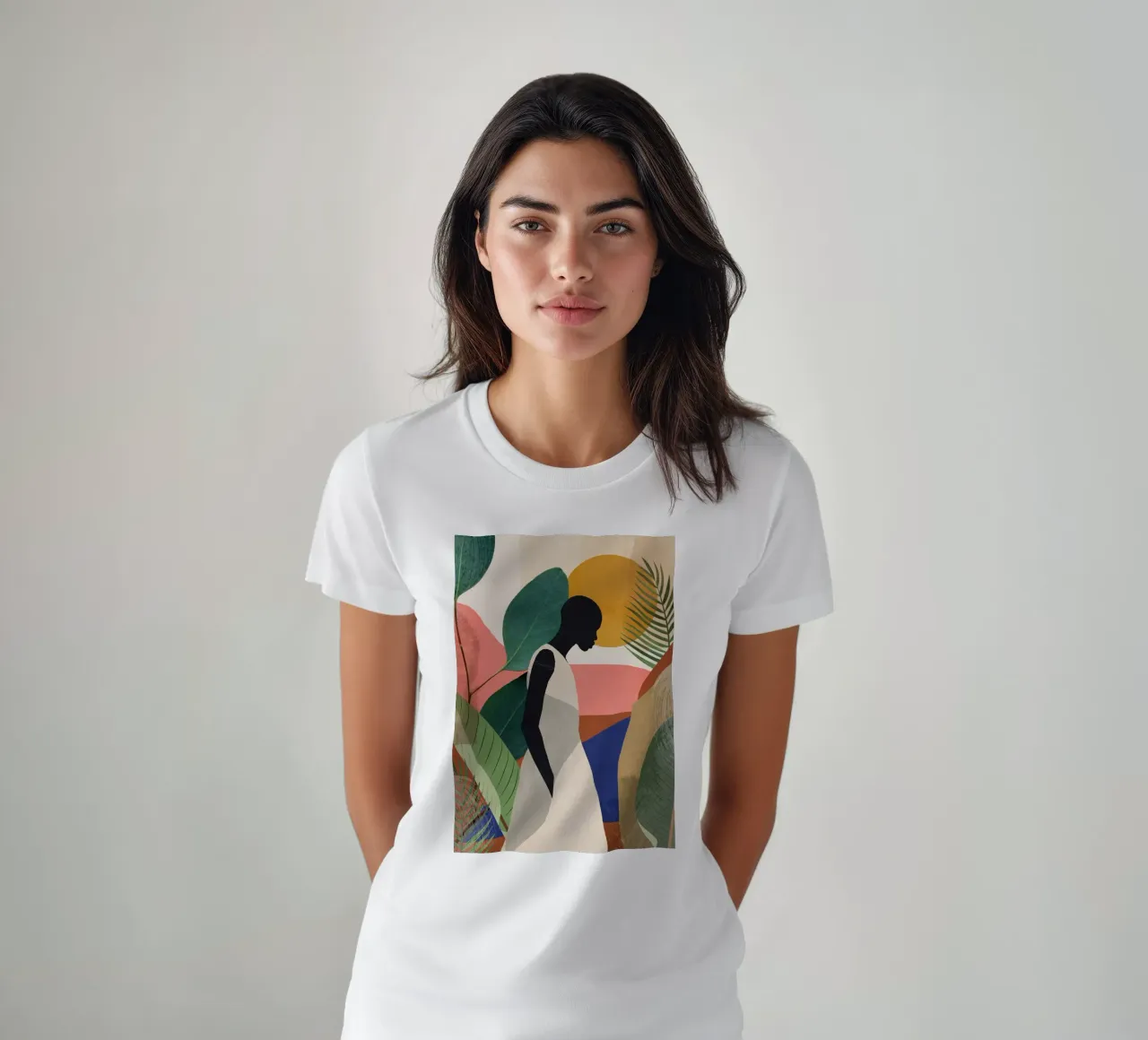 Ragazza tropicale t-shirt da ThingDesign