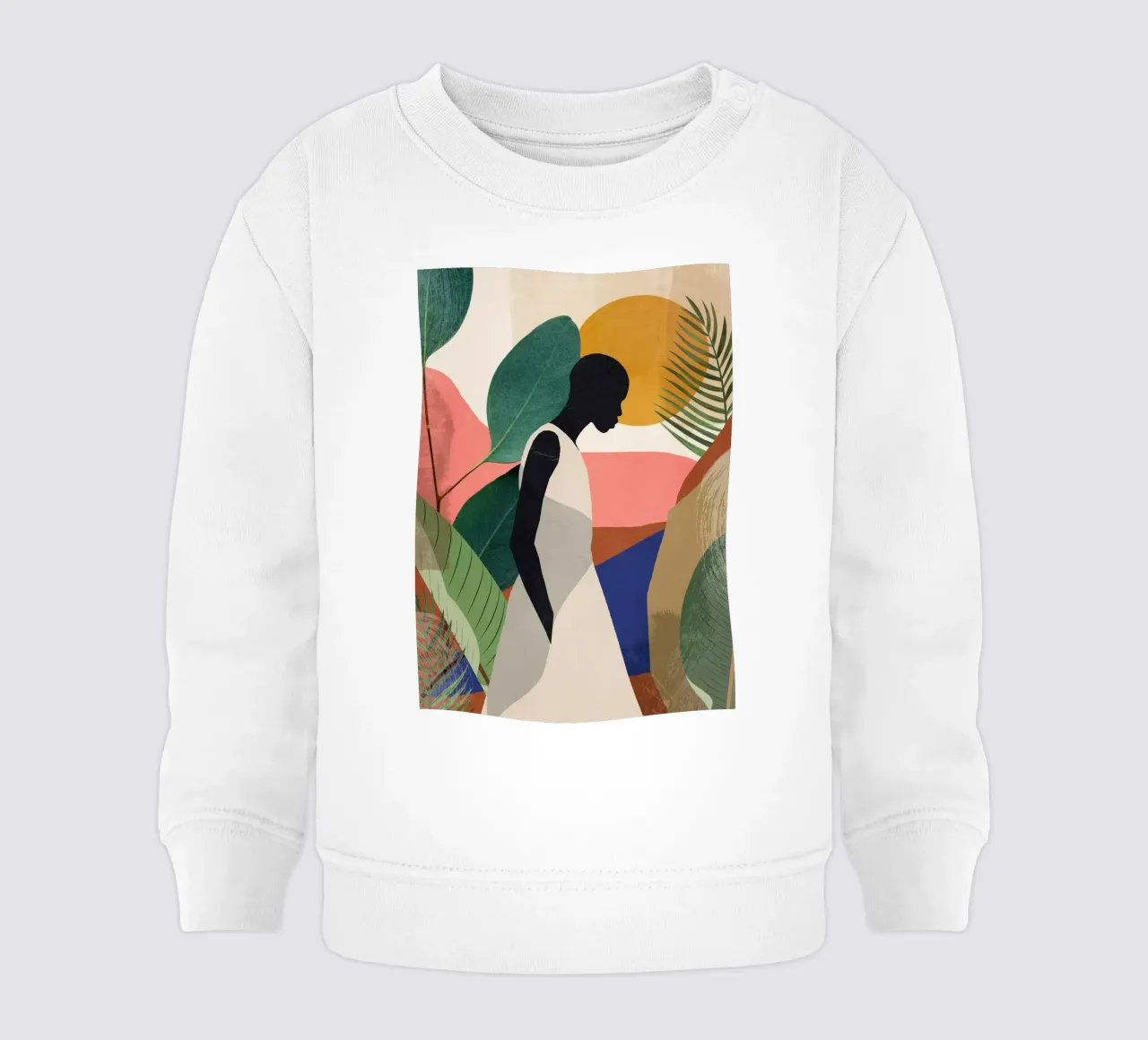 Ragazza tropicale felpa neonato da ThingDesign