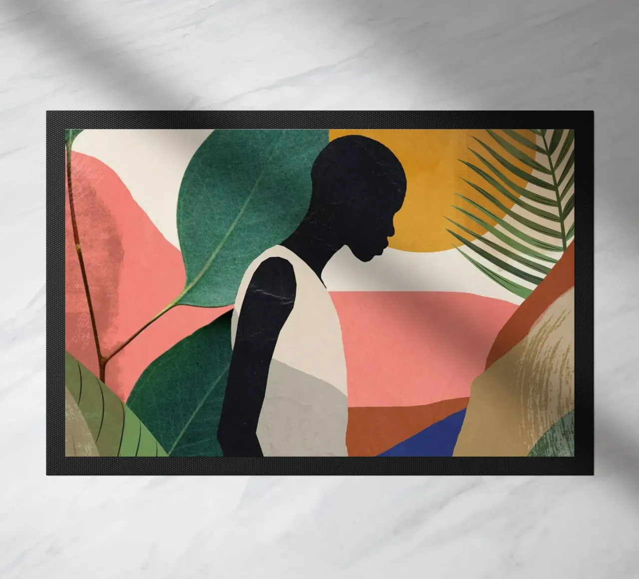 Ragazza tropicale zerbino da ThingDesign