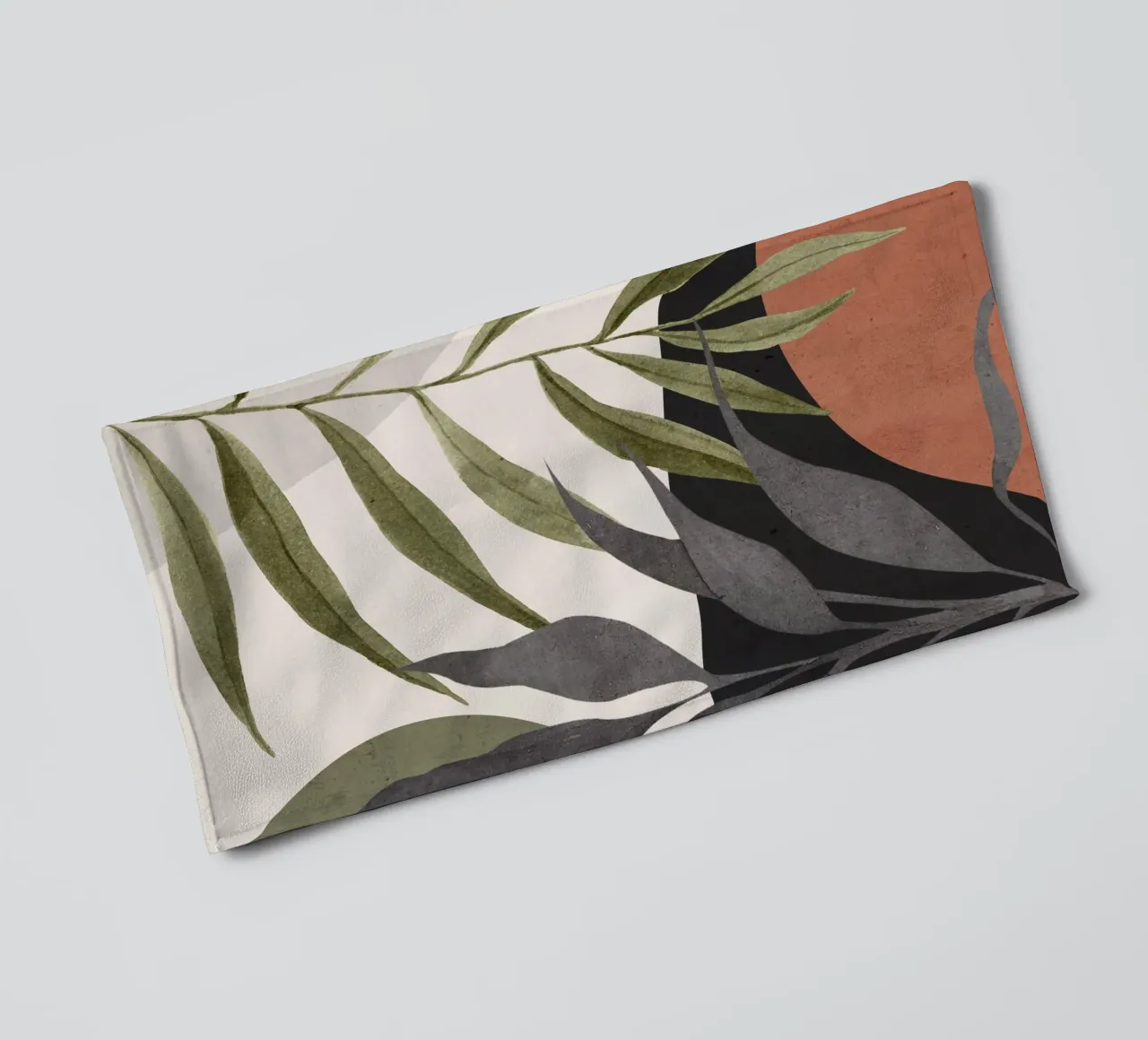 Art abstrait Feuilles tropicales 92 serviette de bain de ThingDesign