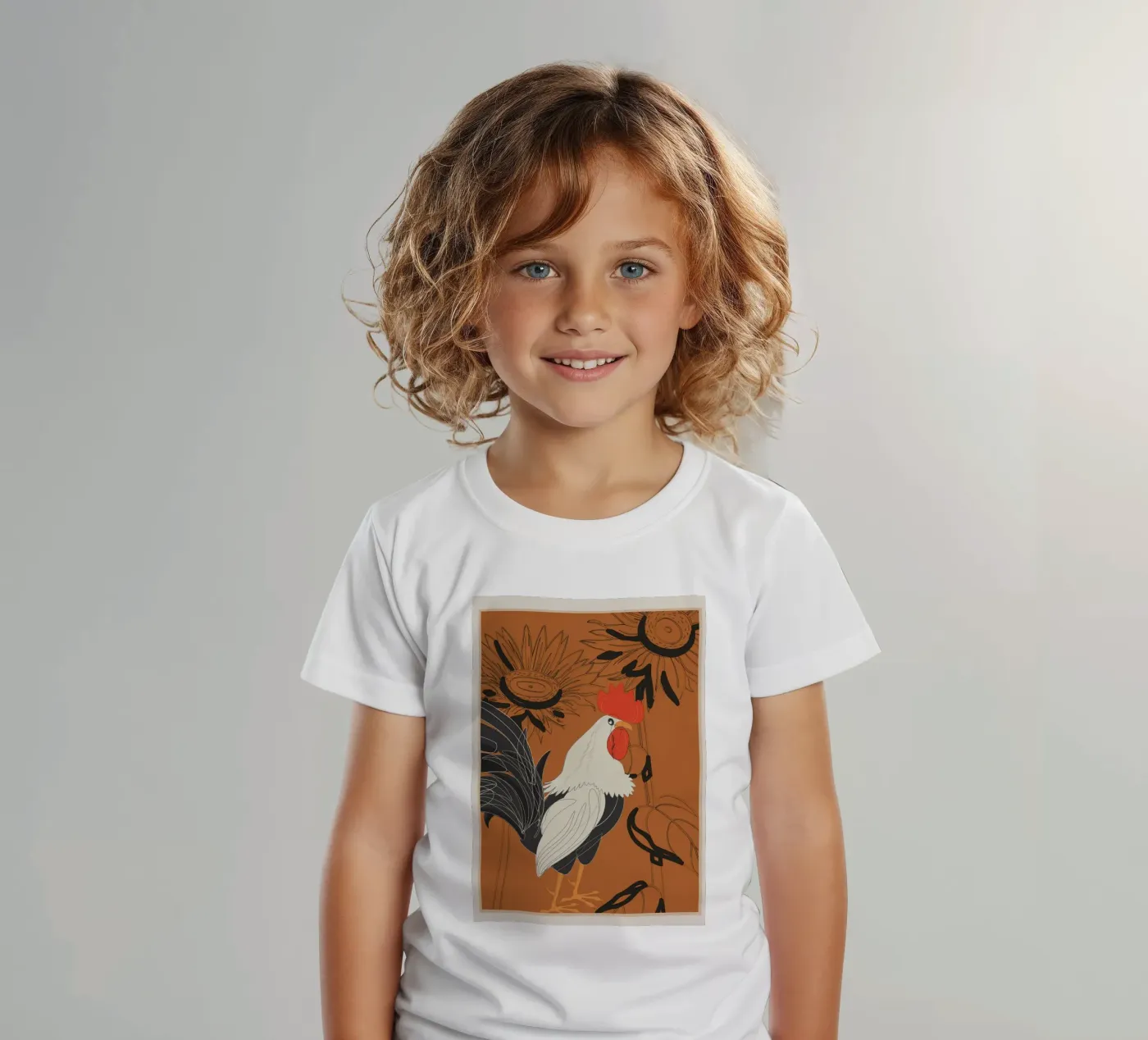Rooster 2 t-shirt bambini da Flow Line 2
