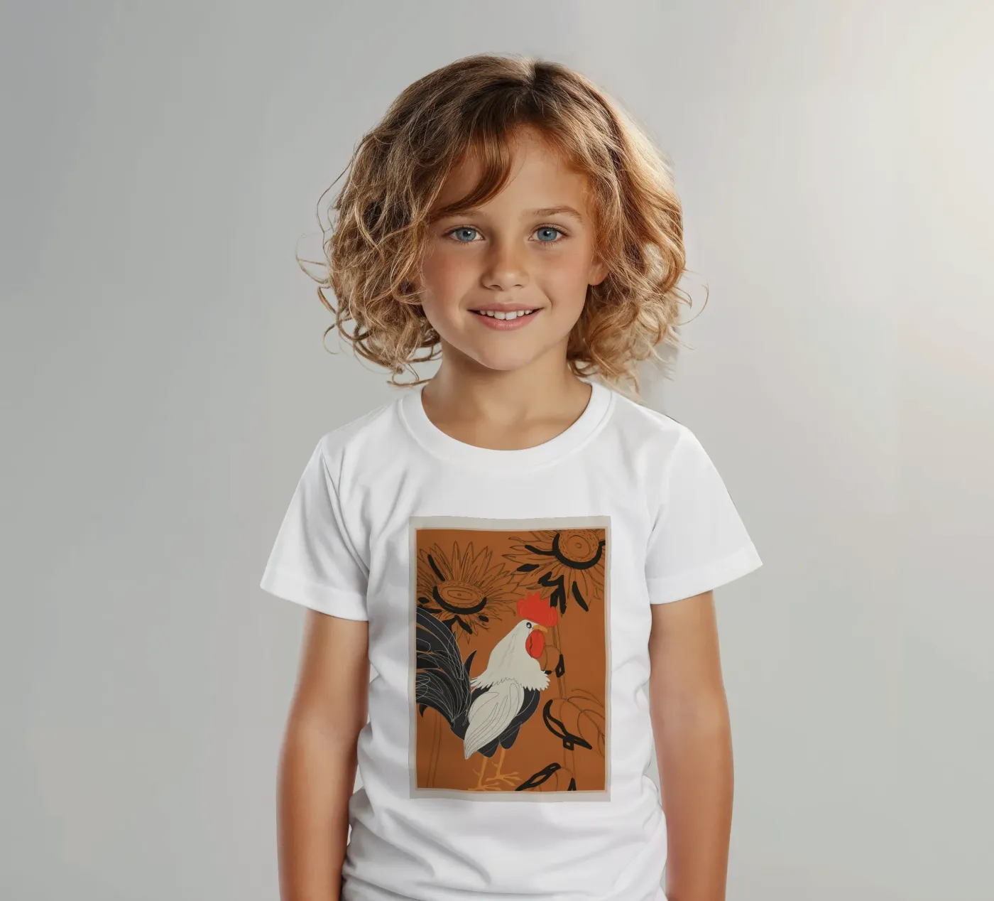 Rooster 2 t-shirt bambini da Flow Line 2