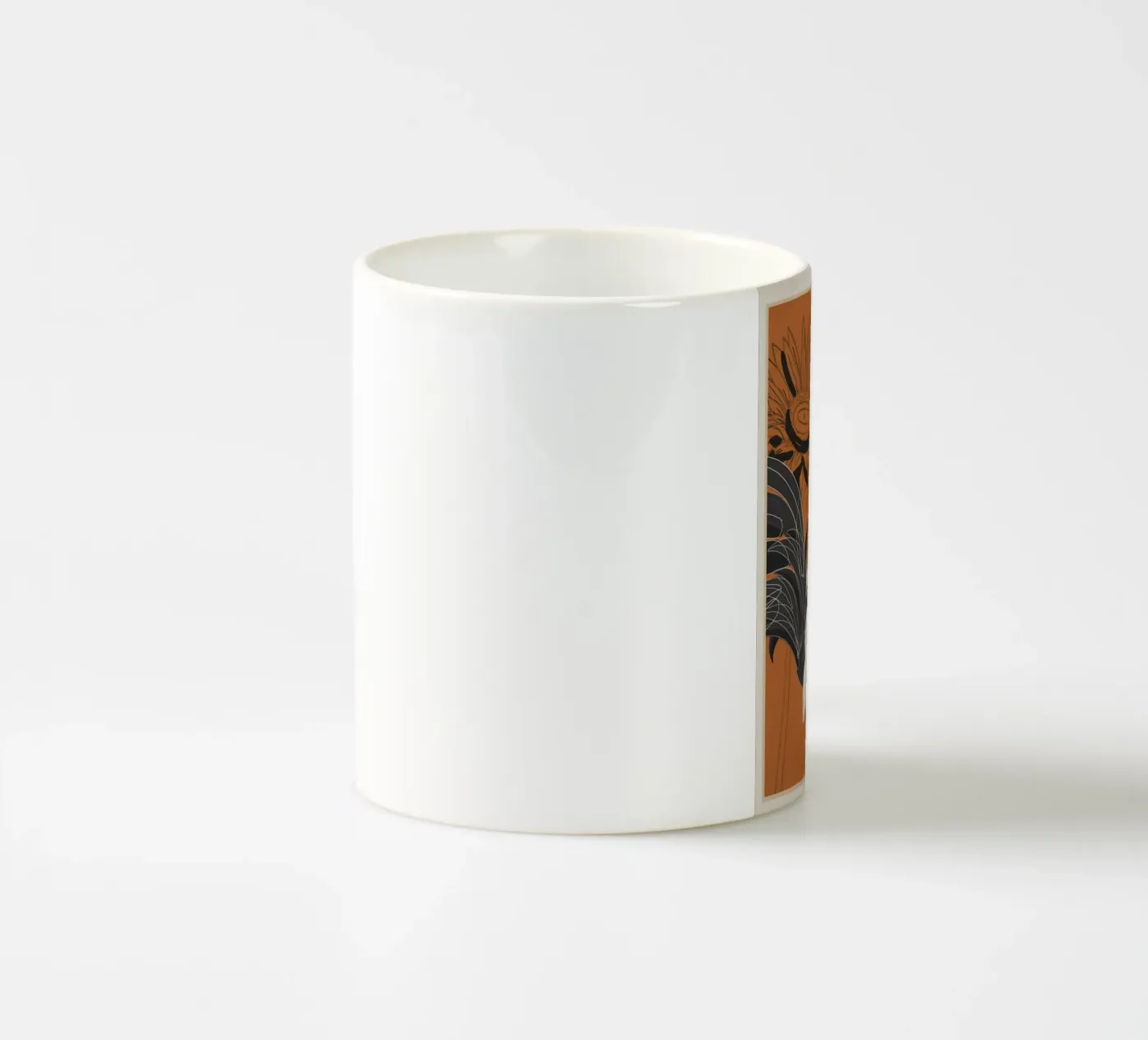 Rooster 2 ceramic mug by Flow Line 2