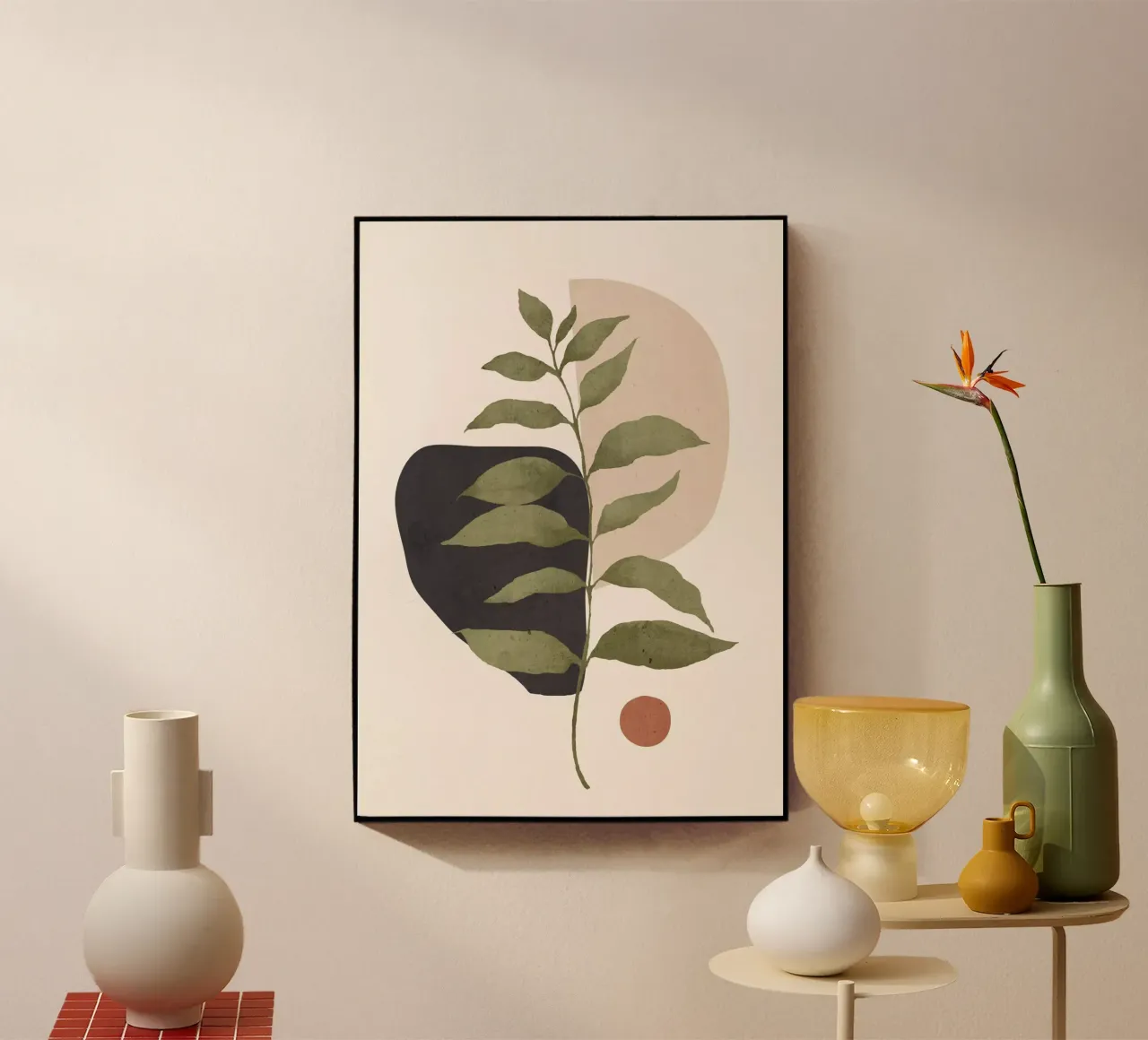 Abstract Tropisch blad 21 acryl van ThingDesign
