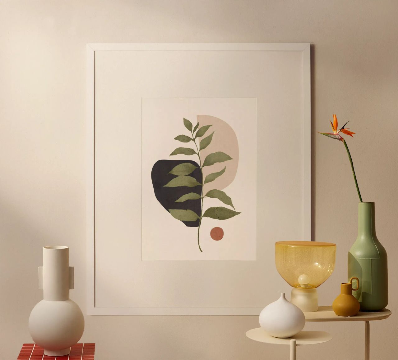 Abstract Art Tropical Leaf 21 poster by ThingDesign