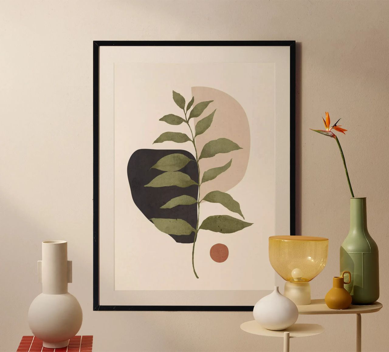 Abstract Art Tropical Leaf 21 poster by ThingDesign