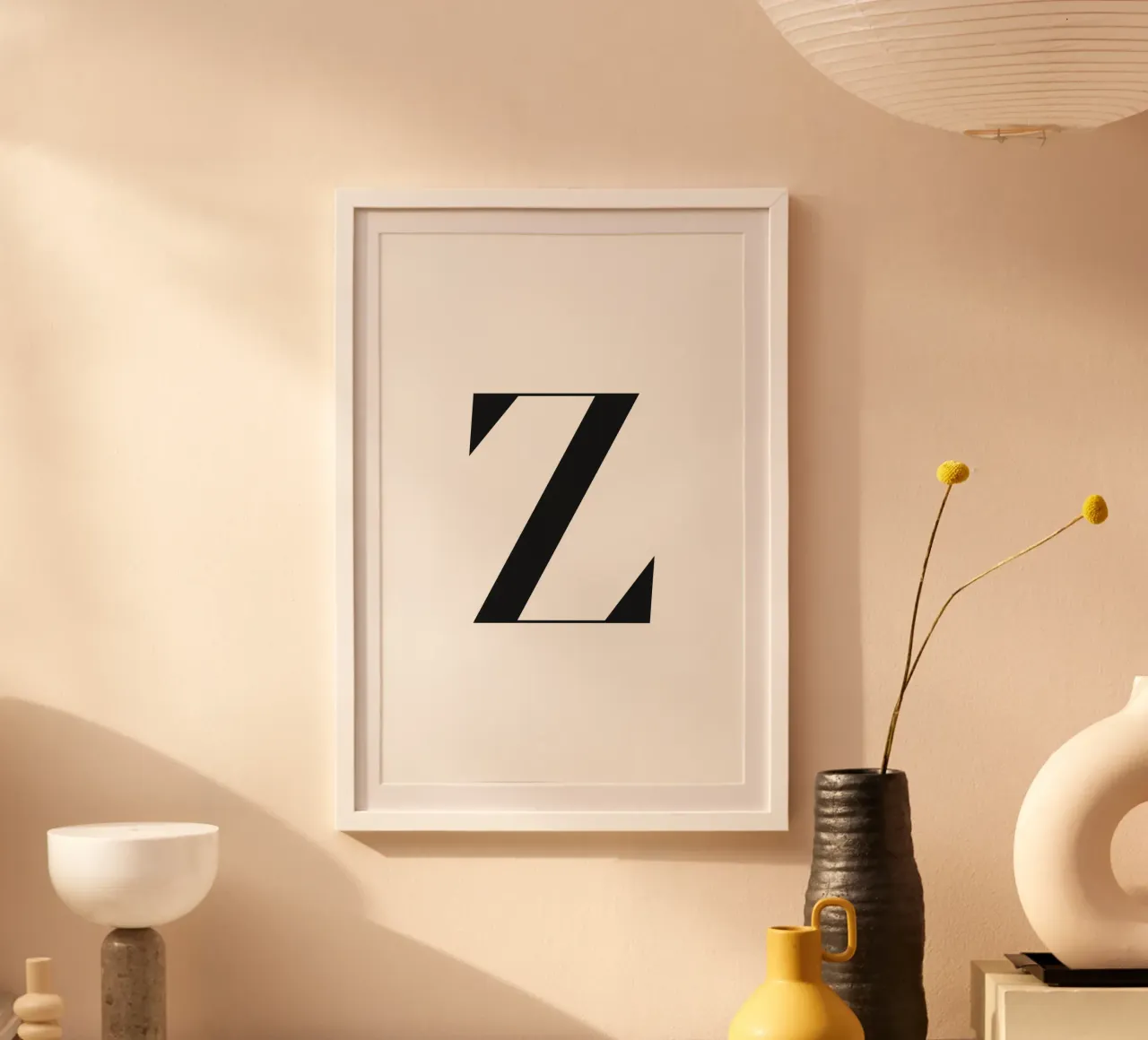 Z poster con telaio in legno da n.4