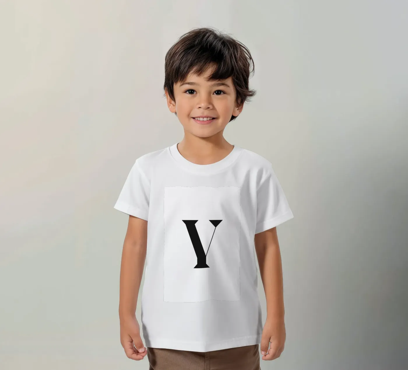 Y t-shirt bambini da n.4