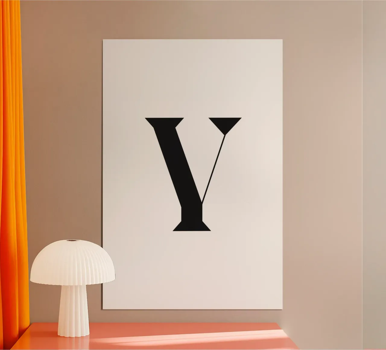 Y poster con telaio in plastica da n.4