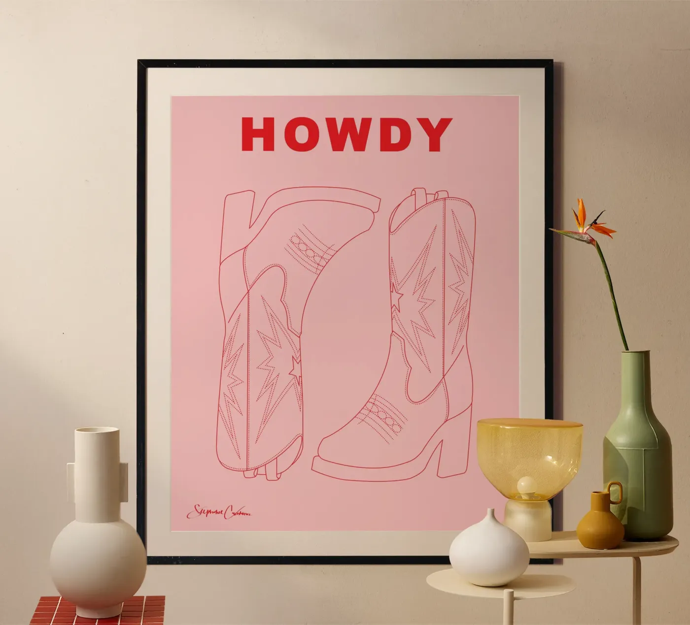 Howdy poster da KunstbyStephie
