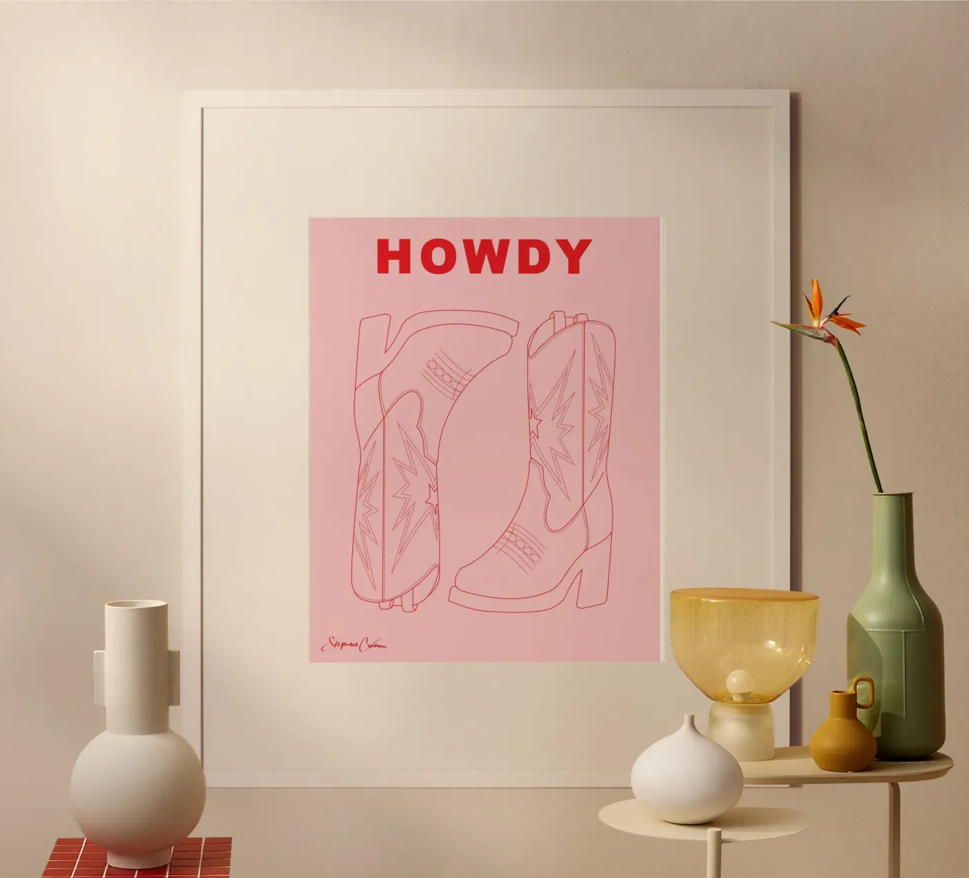 Howdy poster da KunstbyStephie