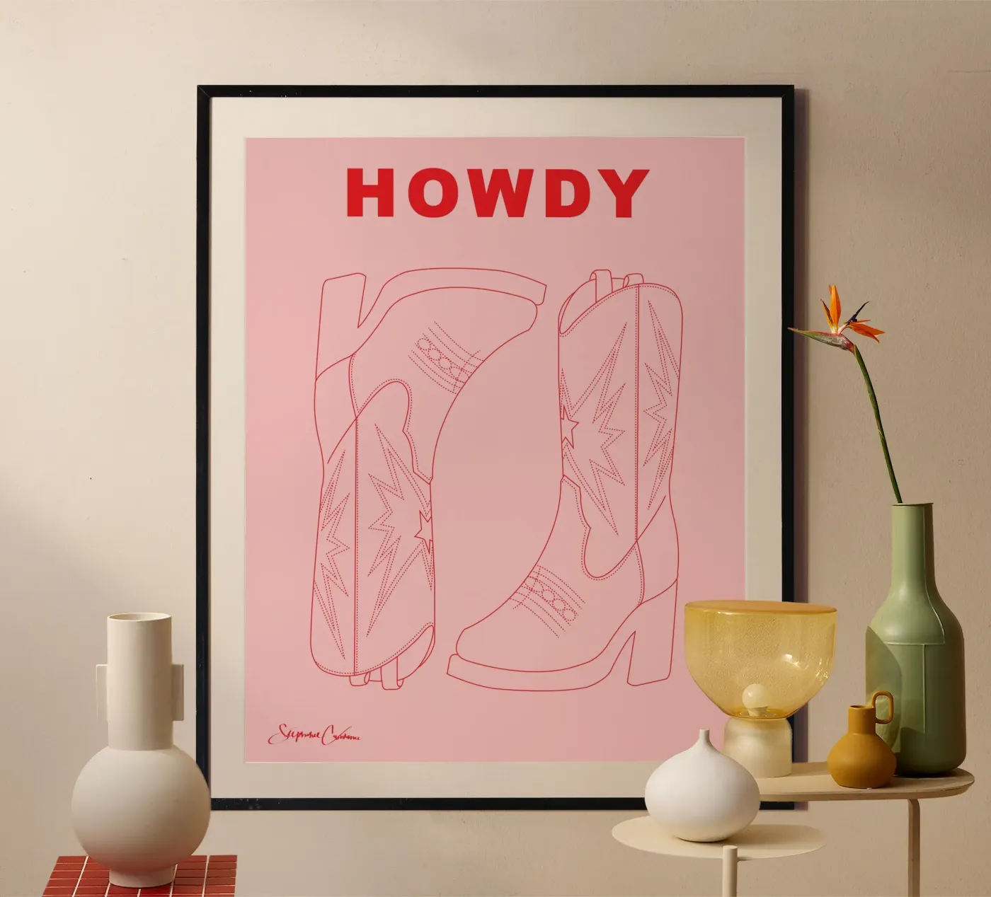 Howdy poster da KunstbyStephie