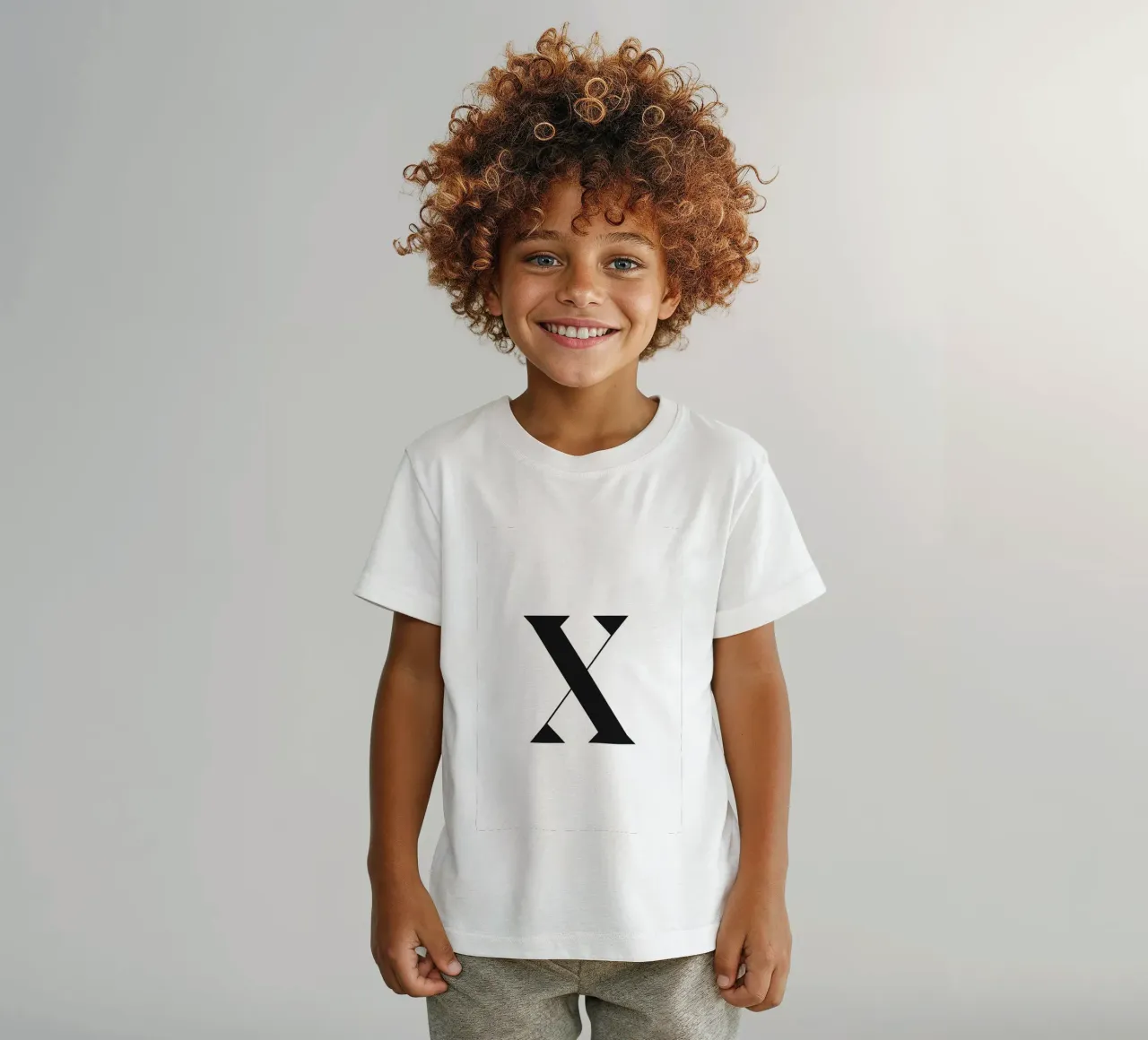 X t-shirt bambini da n.4