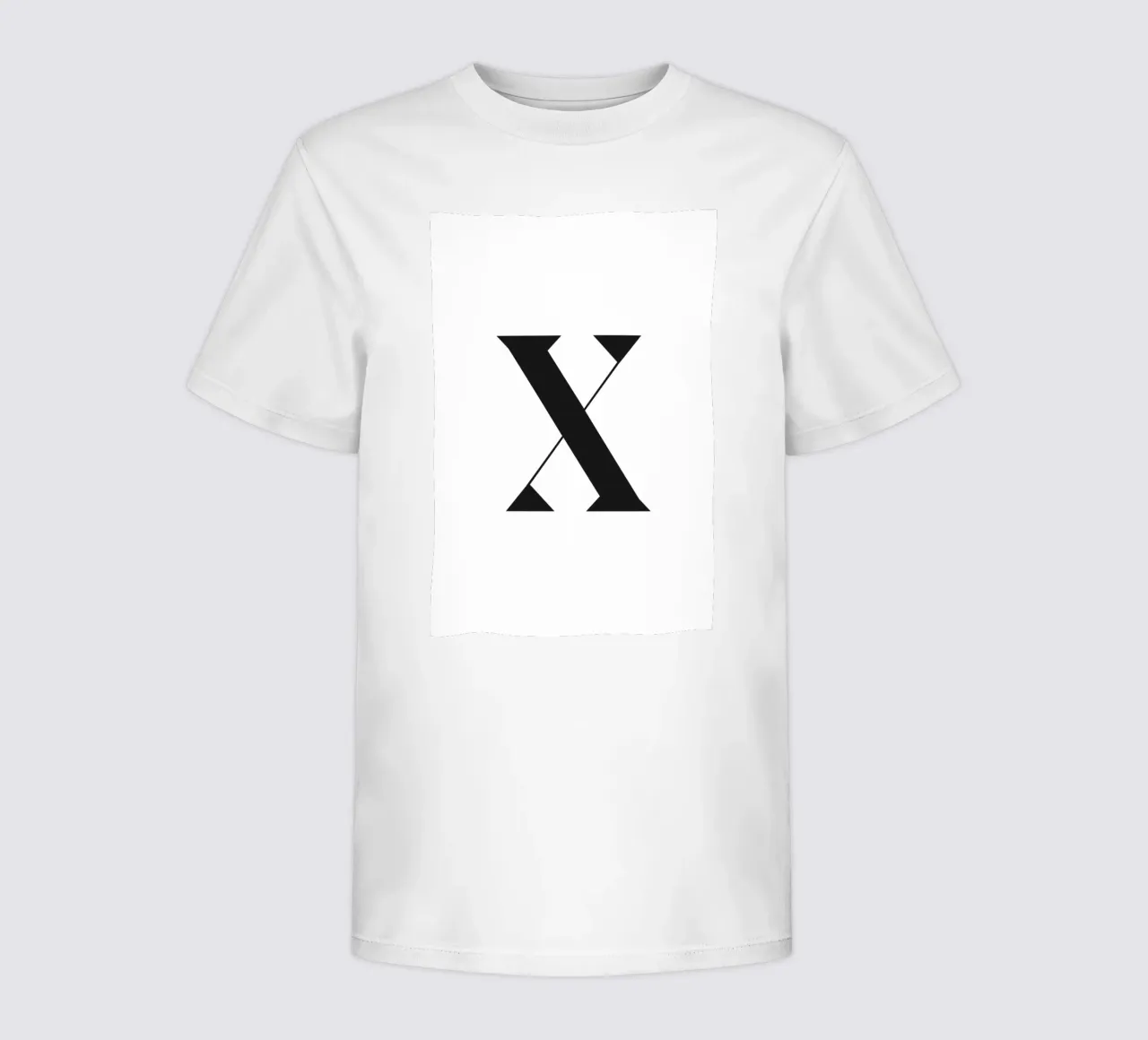 X t-shirt bambini da n.4