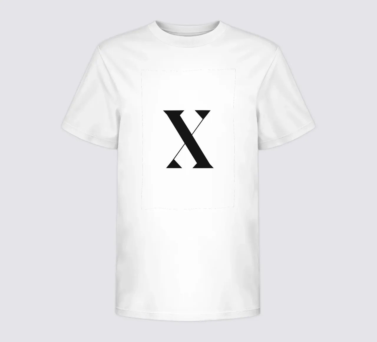 X t-shirt bambini da n.4