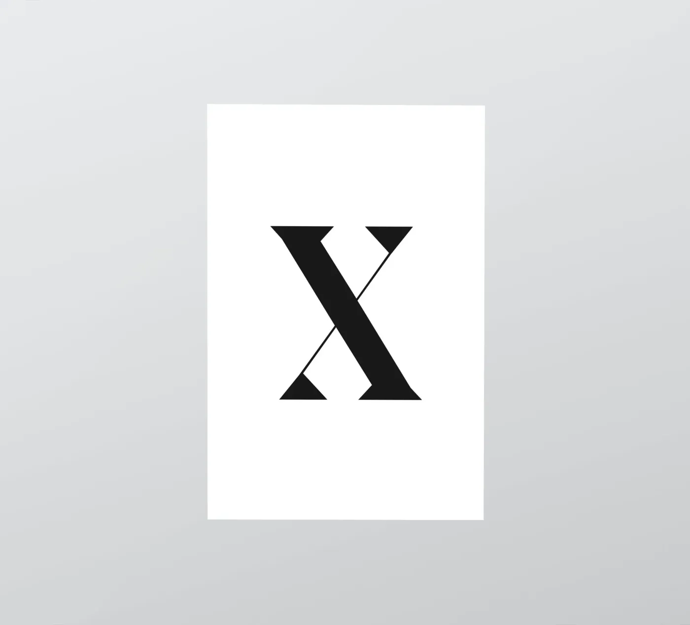 X sticker by n.4