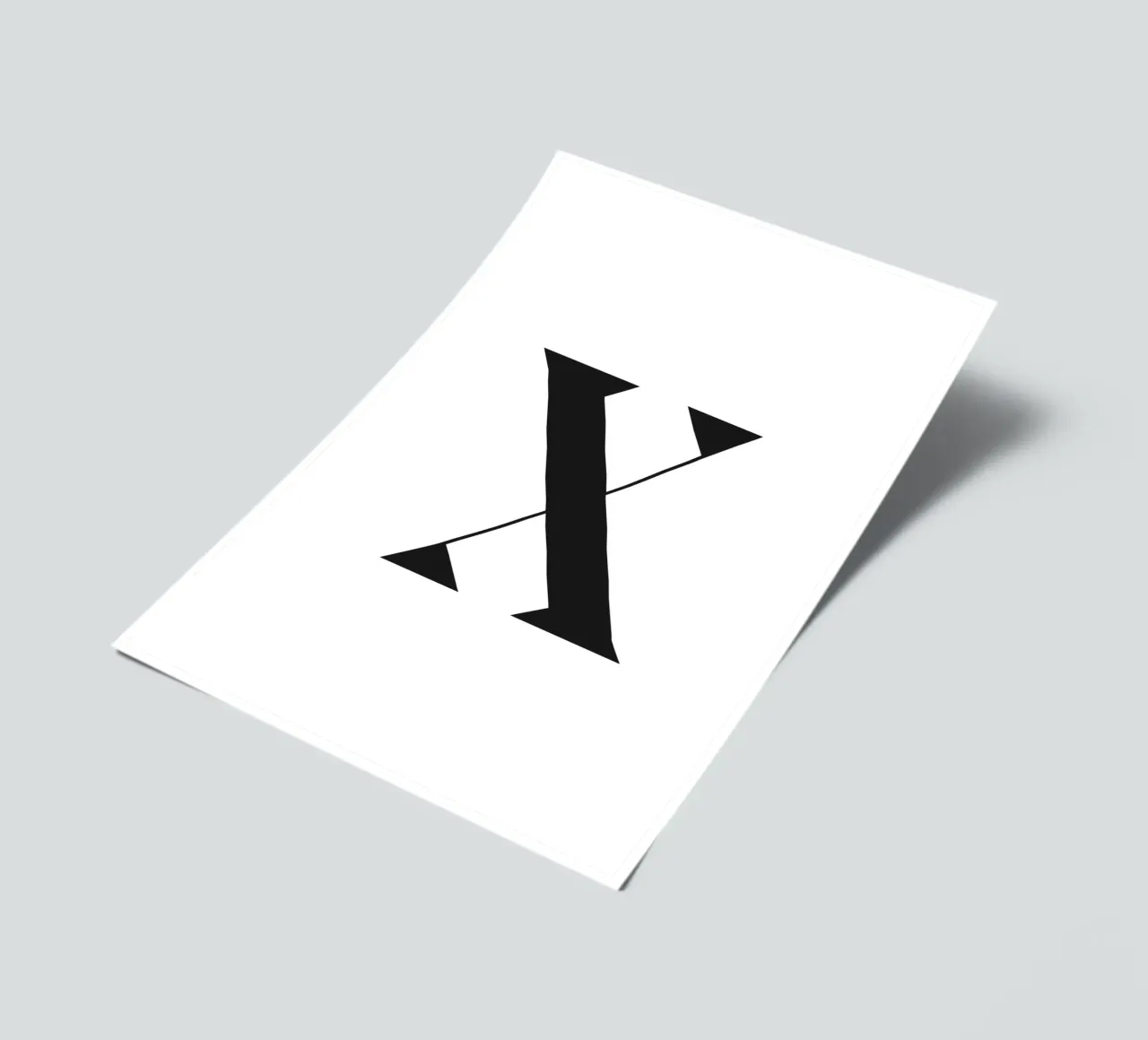 X sticker sheet by n.4